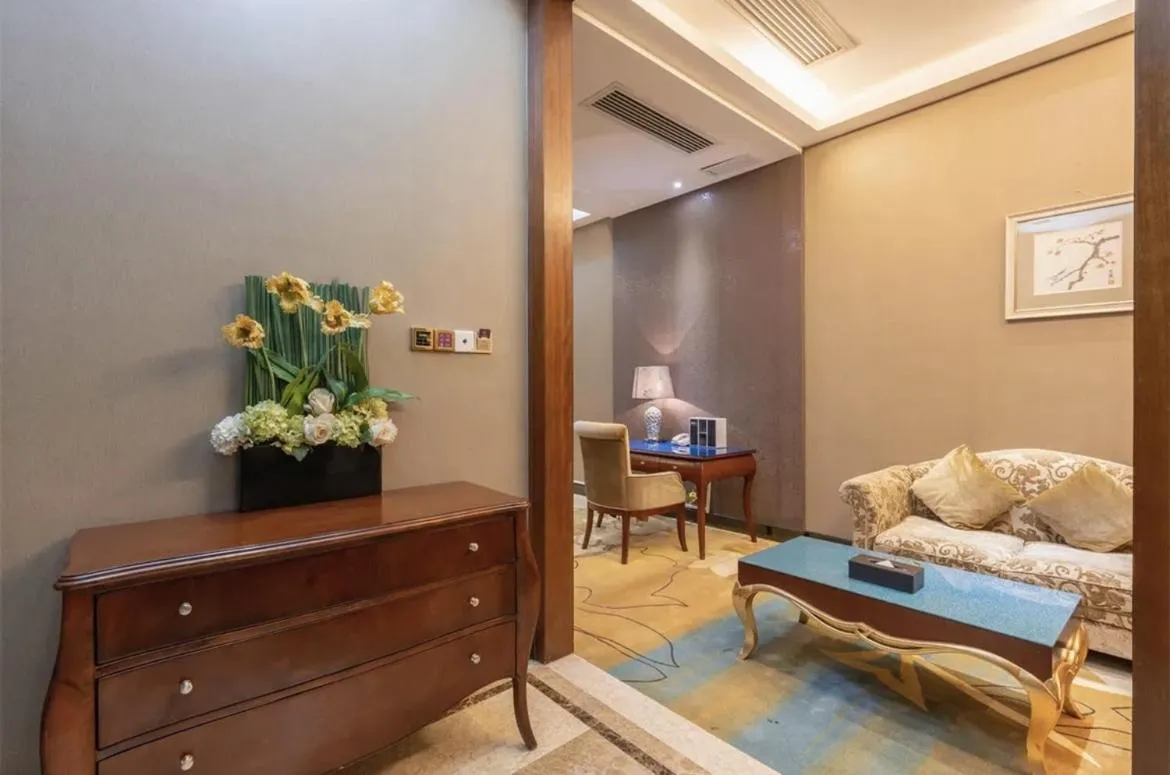 Living room in Guangzhou Nuomo International Hotel-Canton Fair Free Shuttle Bus