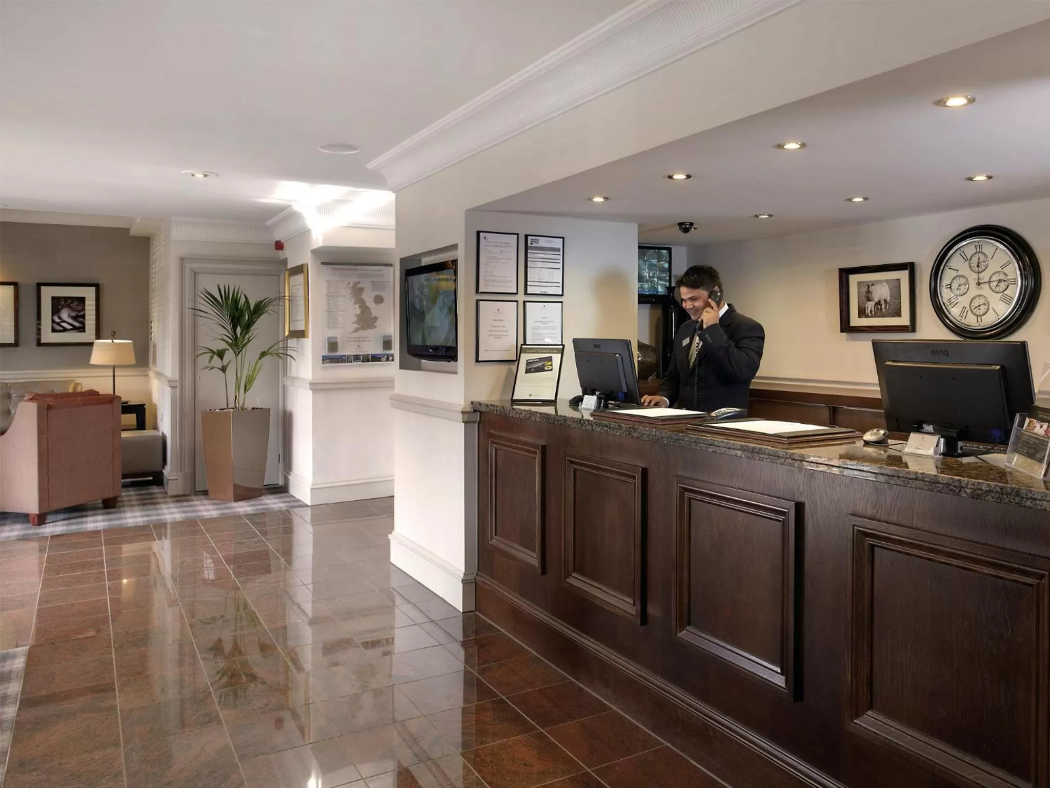 Staff in Macdonald Tickled Trout Hotel