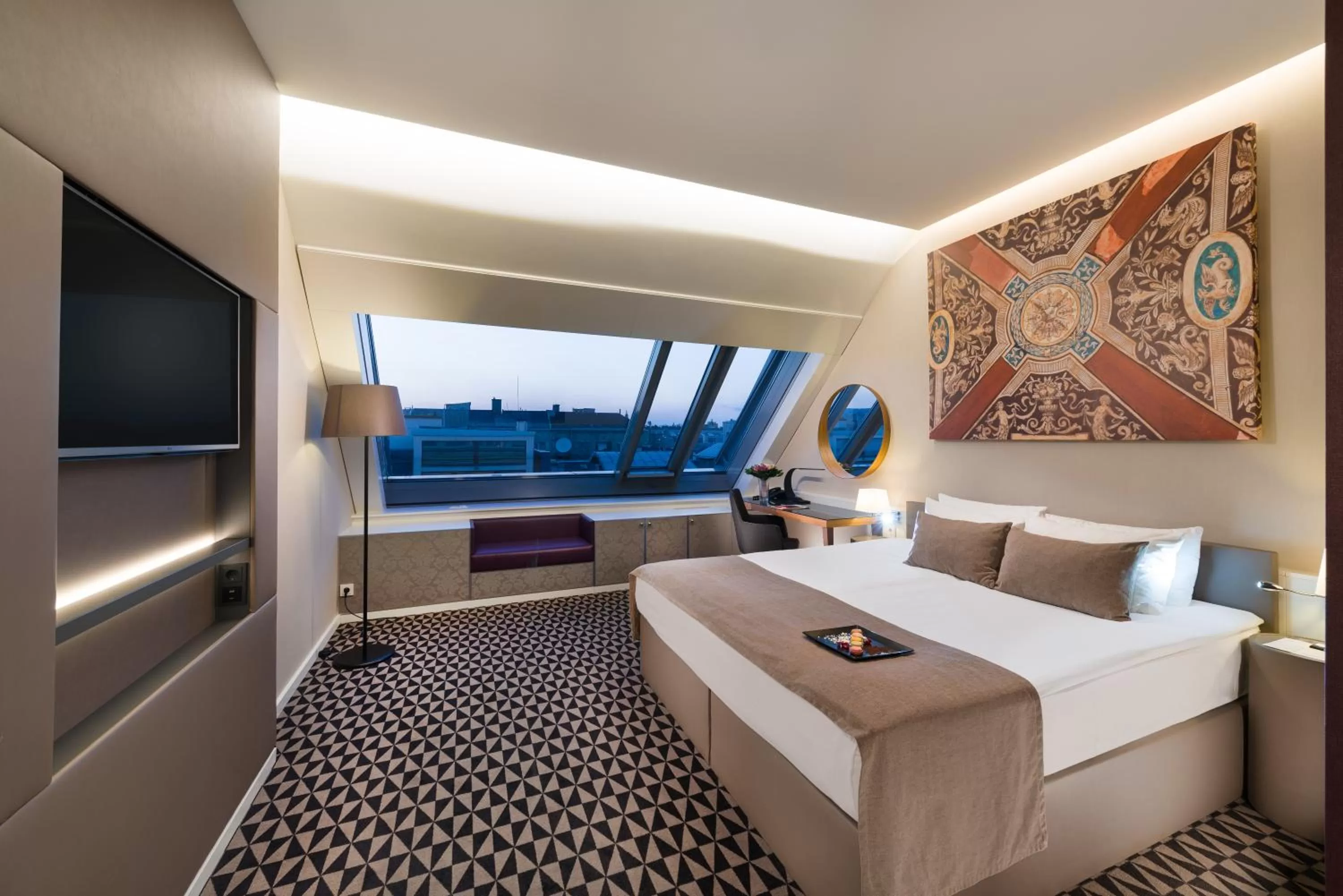 Bedroom, Bed in Hotel Moments Budapest by Continental Group