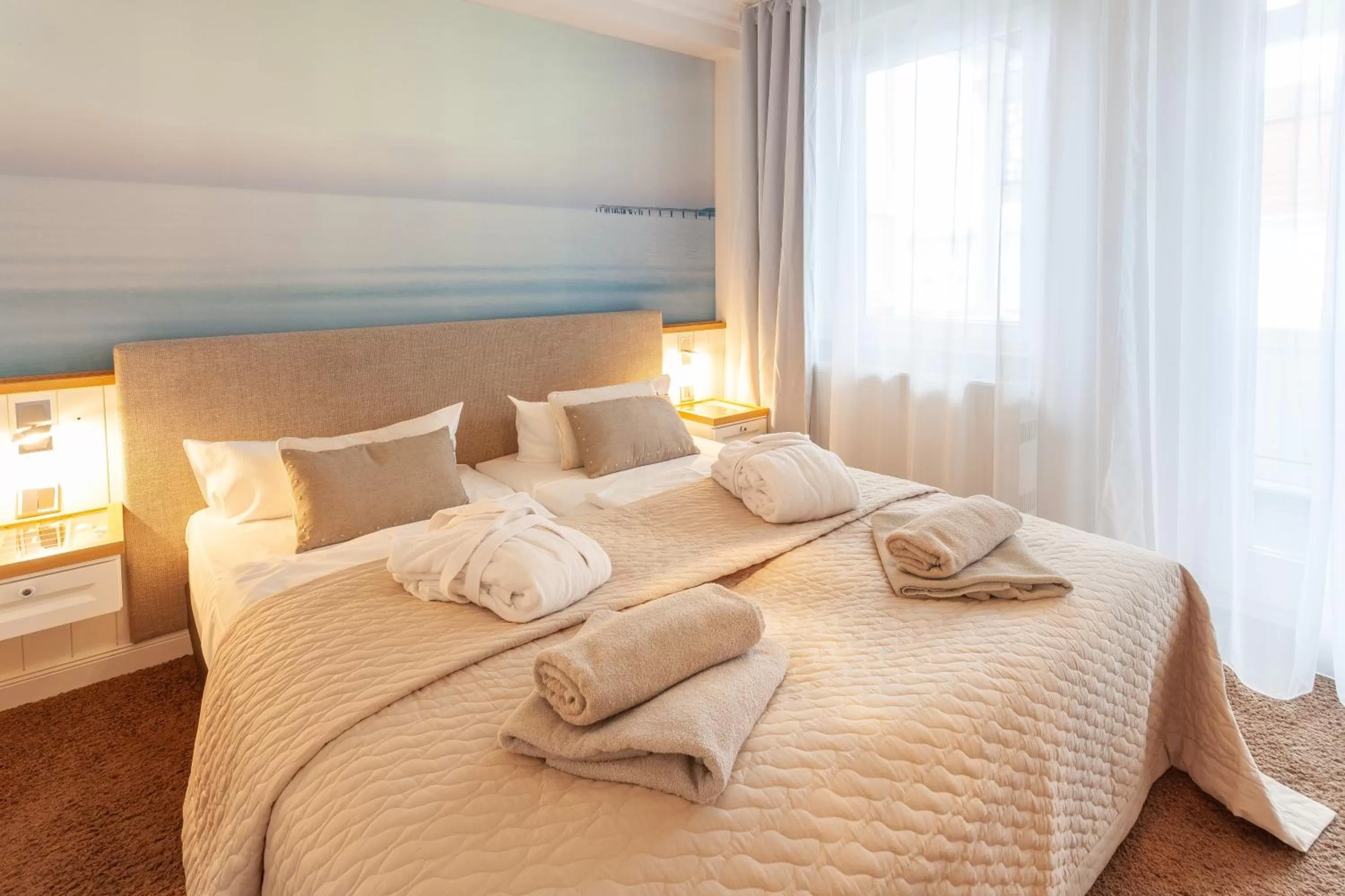 Bed in Hotel Vier Jahreszeiten Binz