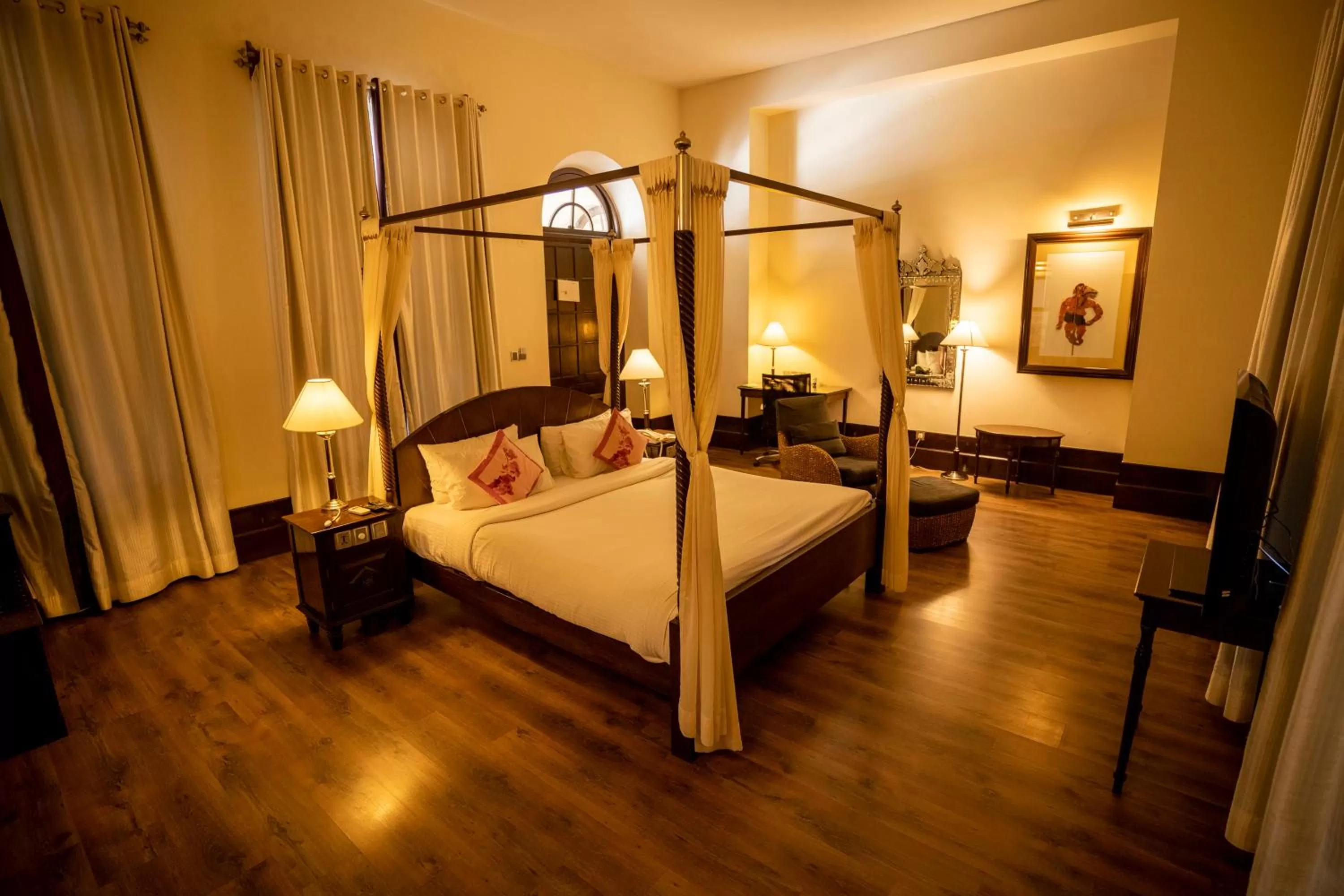 Bedroom, Bed in Royal Orchid Brindavan Garden Mysore