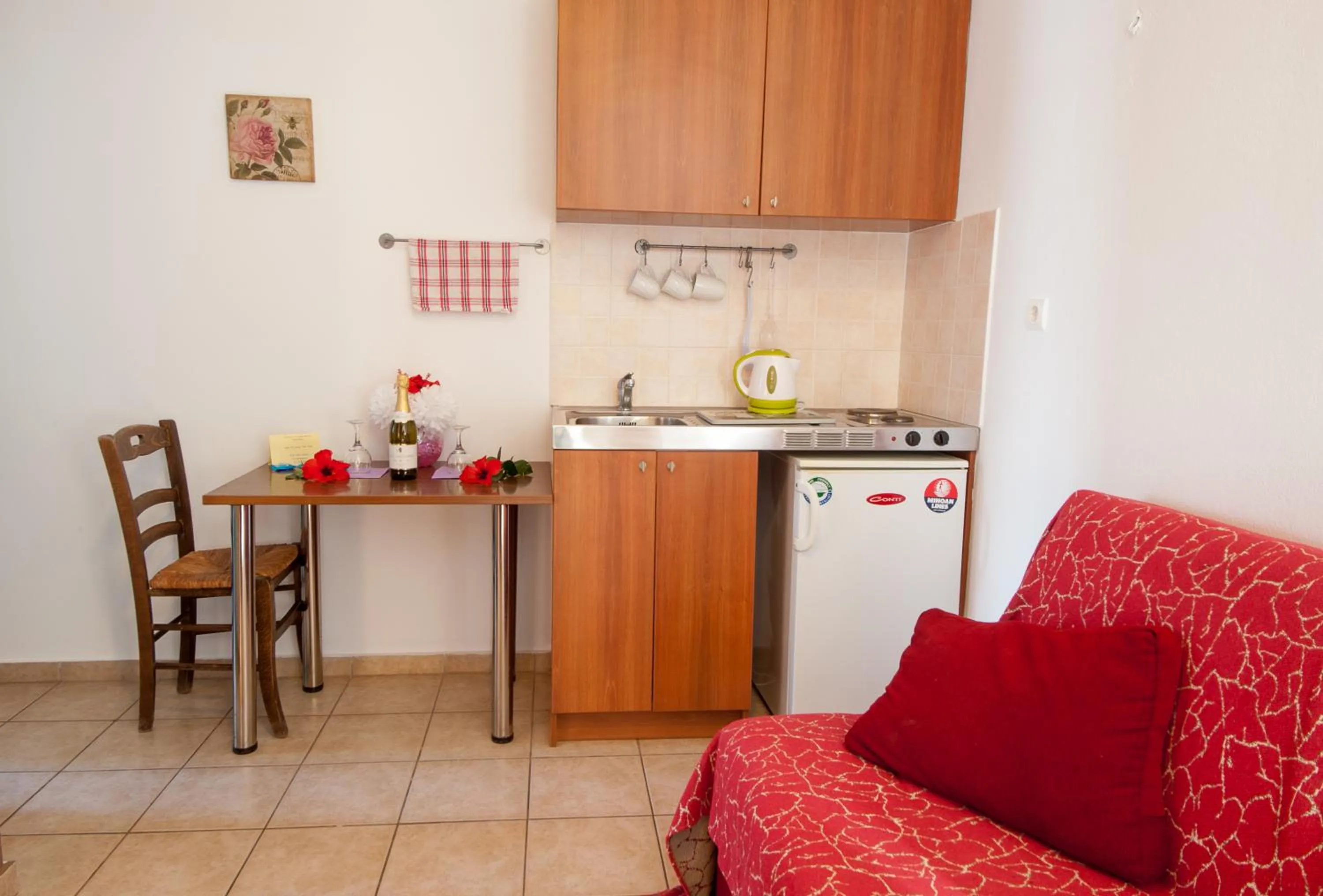 Kitchen or kitchenette in Elounda Sunrise Apartments