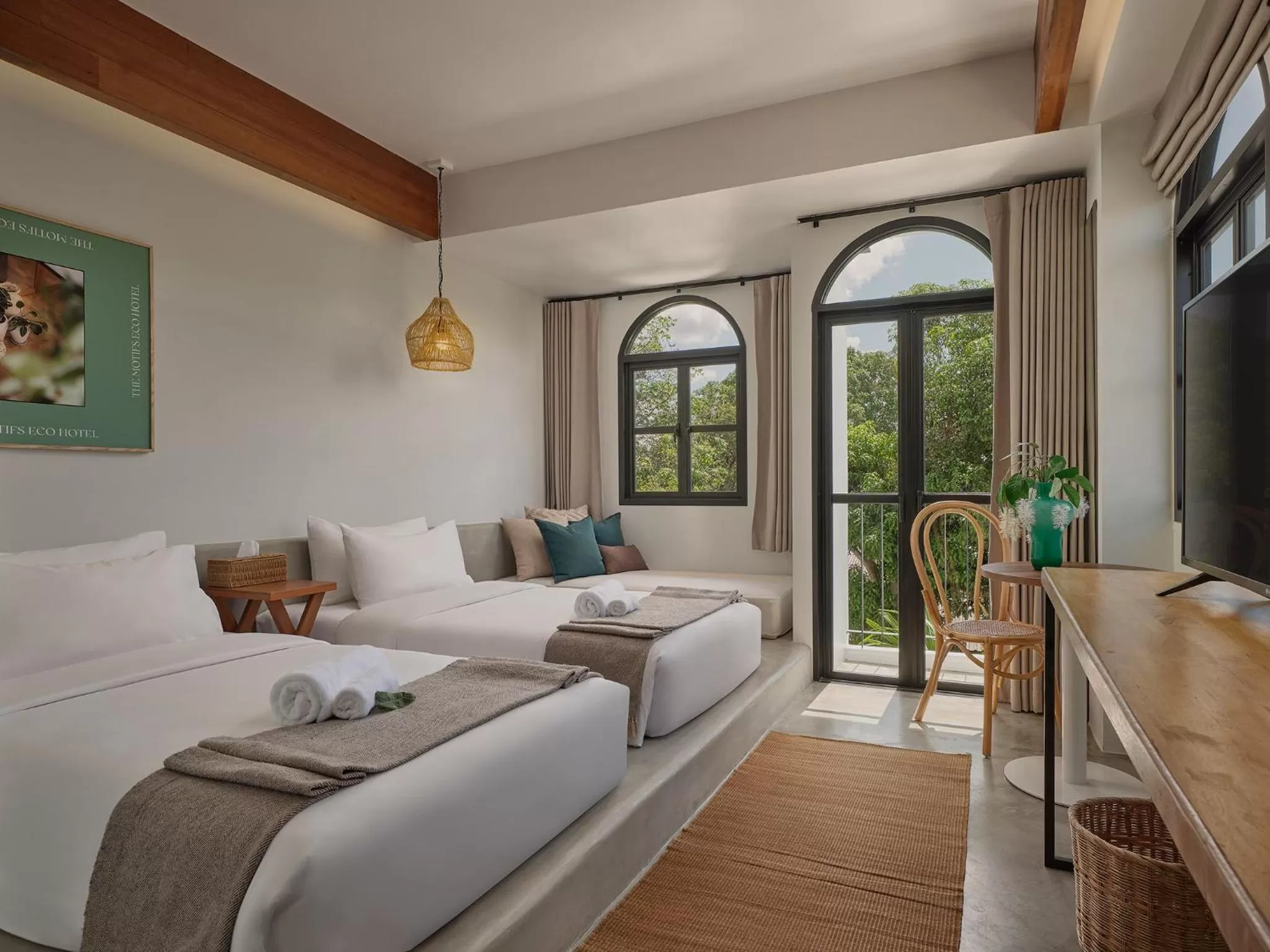 Bed in The Motifs Eco Hotel - SHA Extra Plus