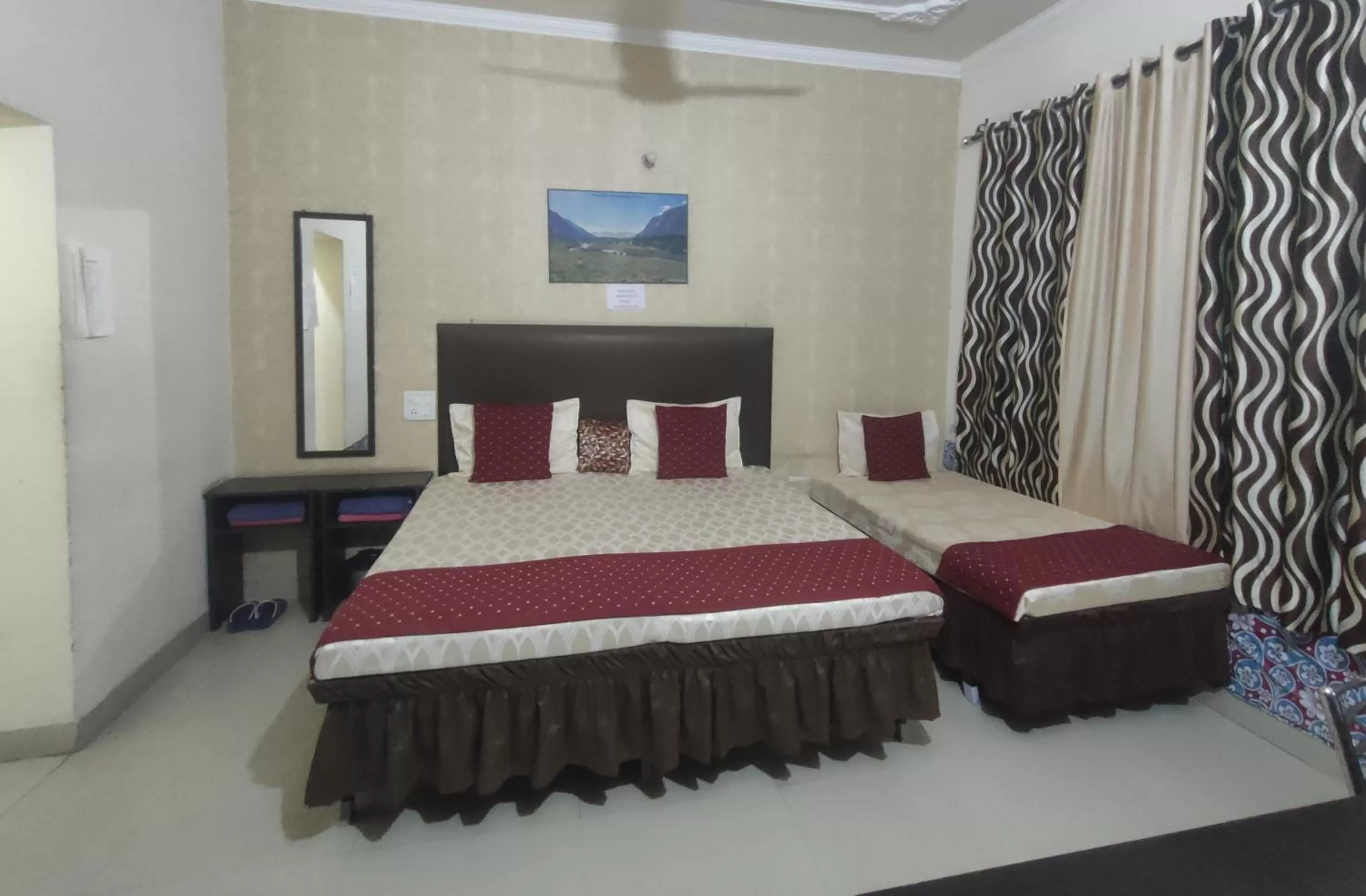 Bedroom, Bed in New Chandigarh Holiday Home