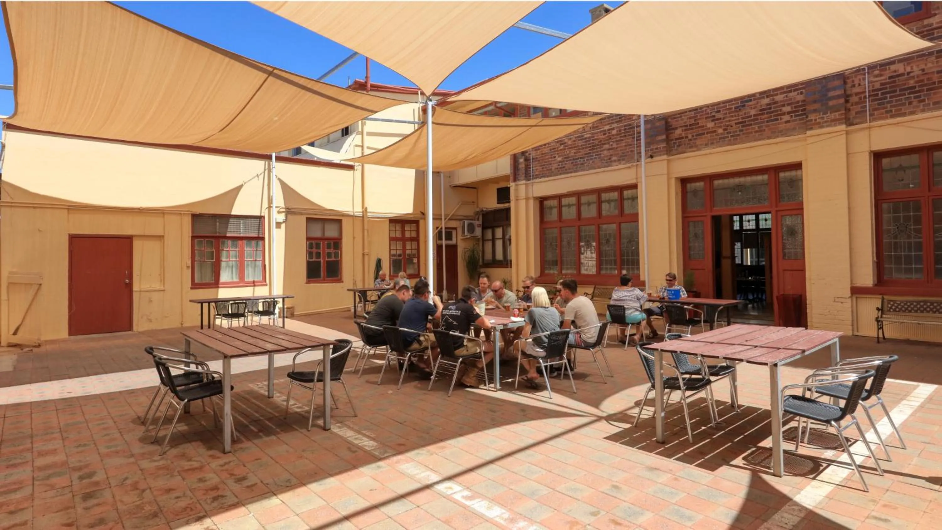 Patio in Hotel Corones