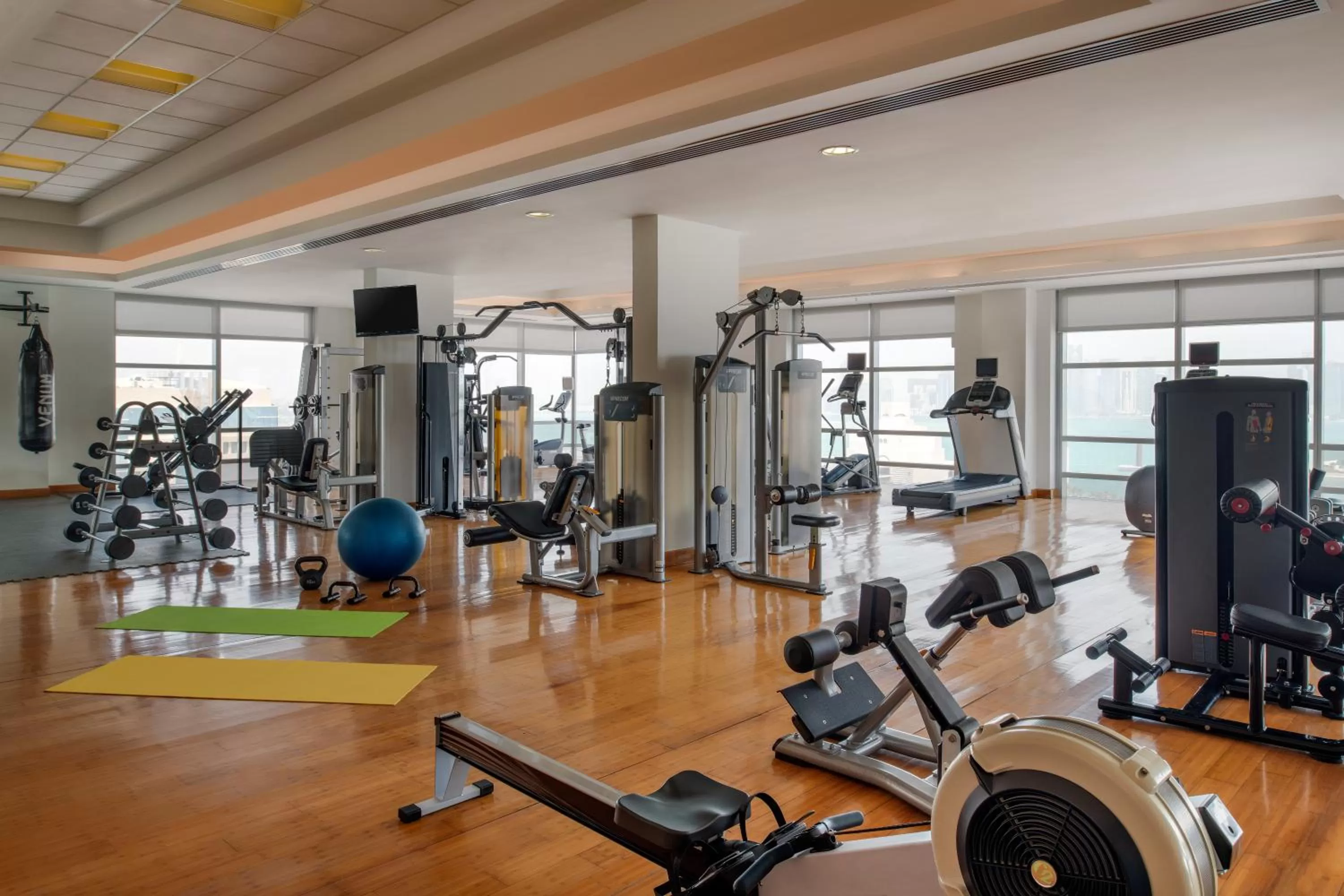 Fitness centre/facilities in Fraser Suites Doha
