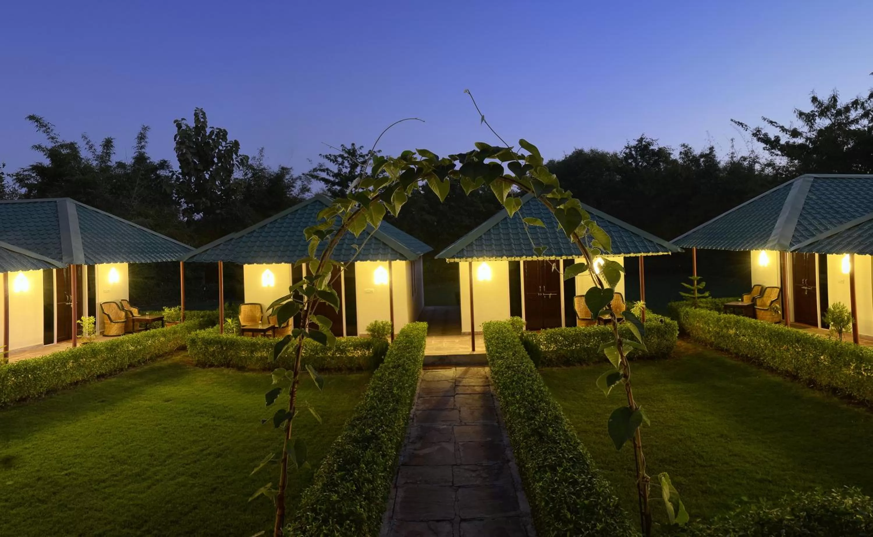 Garden in Ranthambhore Heritage Haveli
