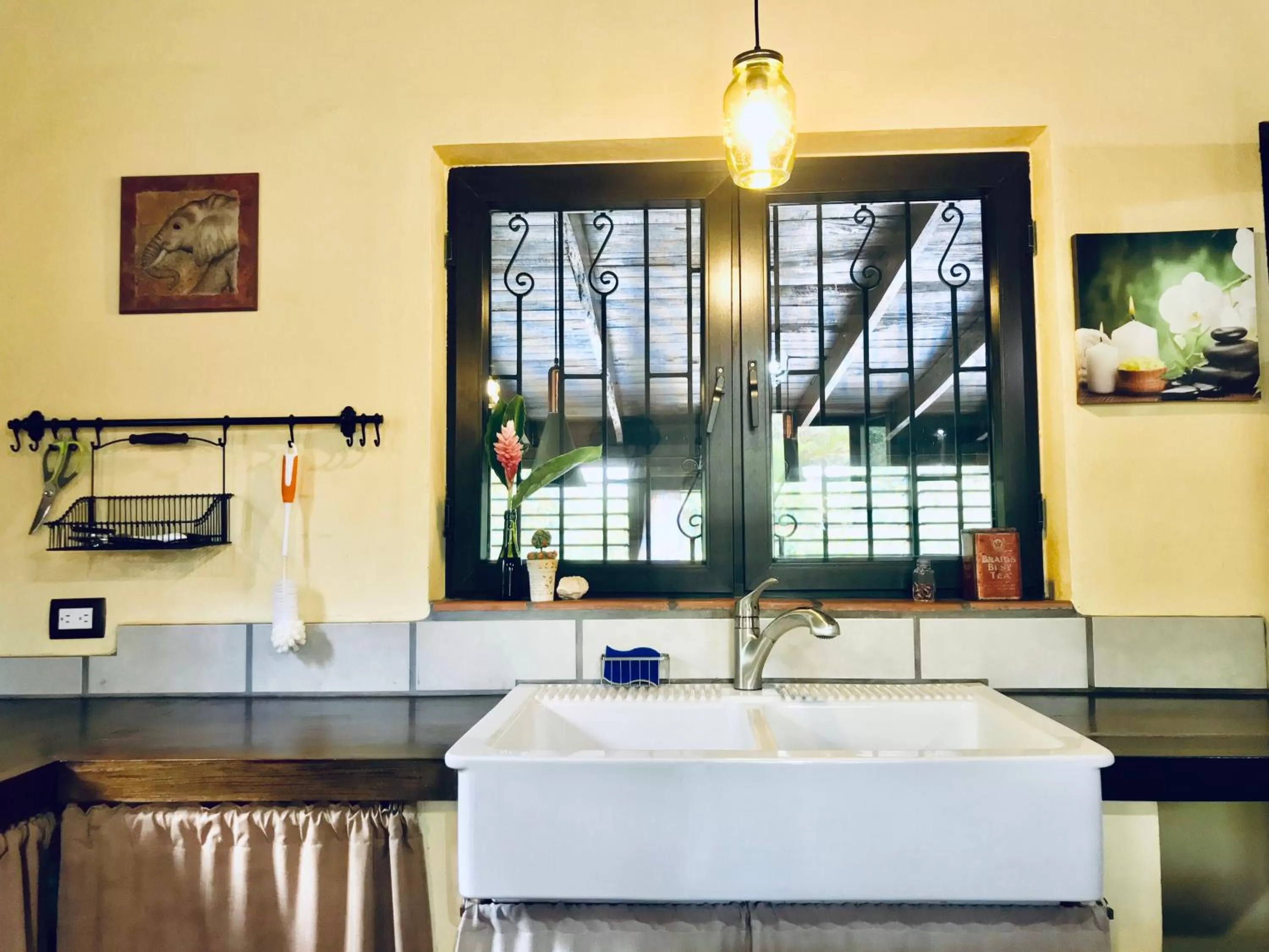 Kitchen or kitchenette, Bathroom in Sattva Land