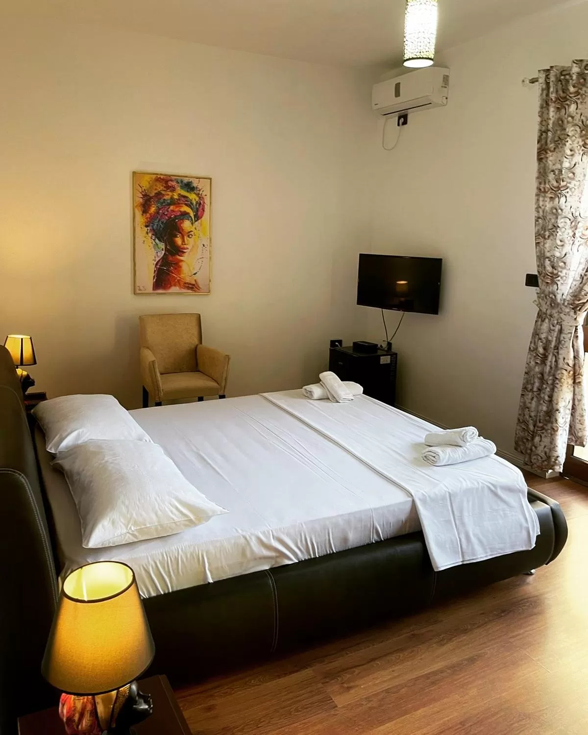 Bed in Hotel Ambasador Garden