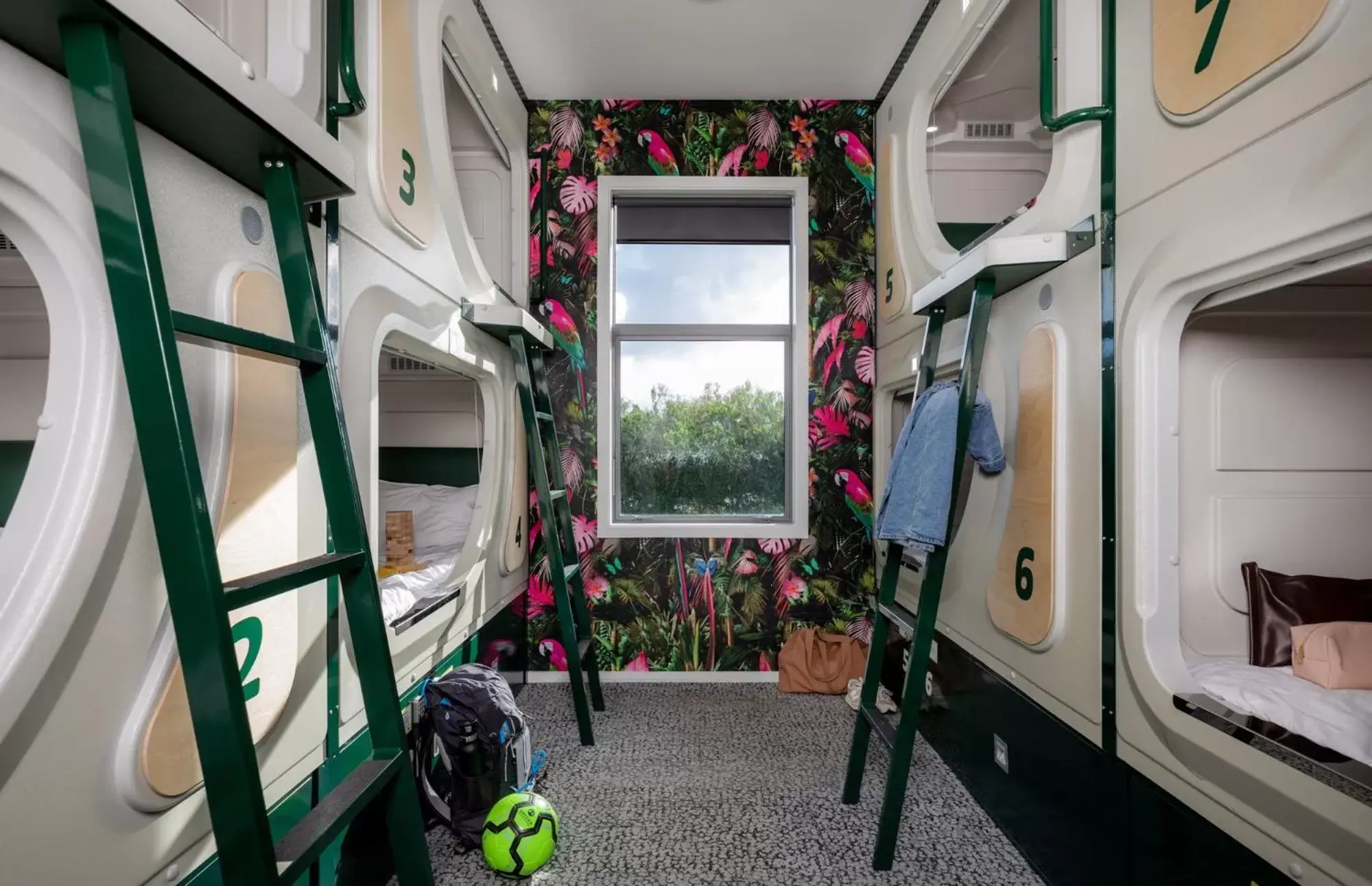 Private Single Pod in Female Only 8 Share Room in Jucy Snooze Christchurch Airport Private Single Pod in Female Only 8 Share Room in Jucy Snooze Christchurch Airport