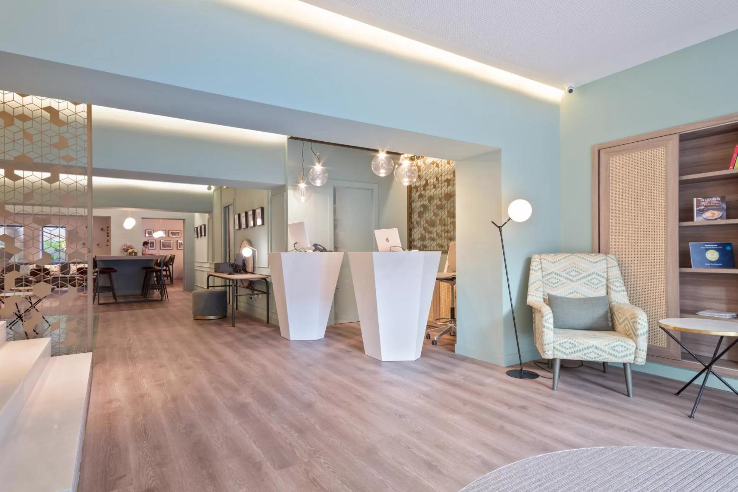 Lobby or reception in Hotel Via Augusta