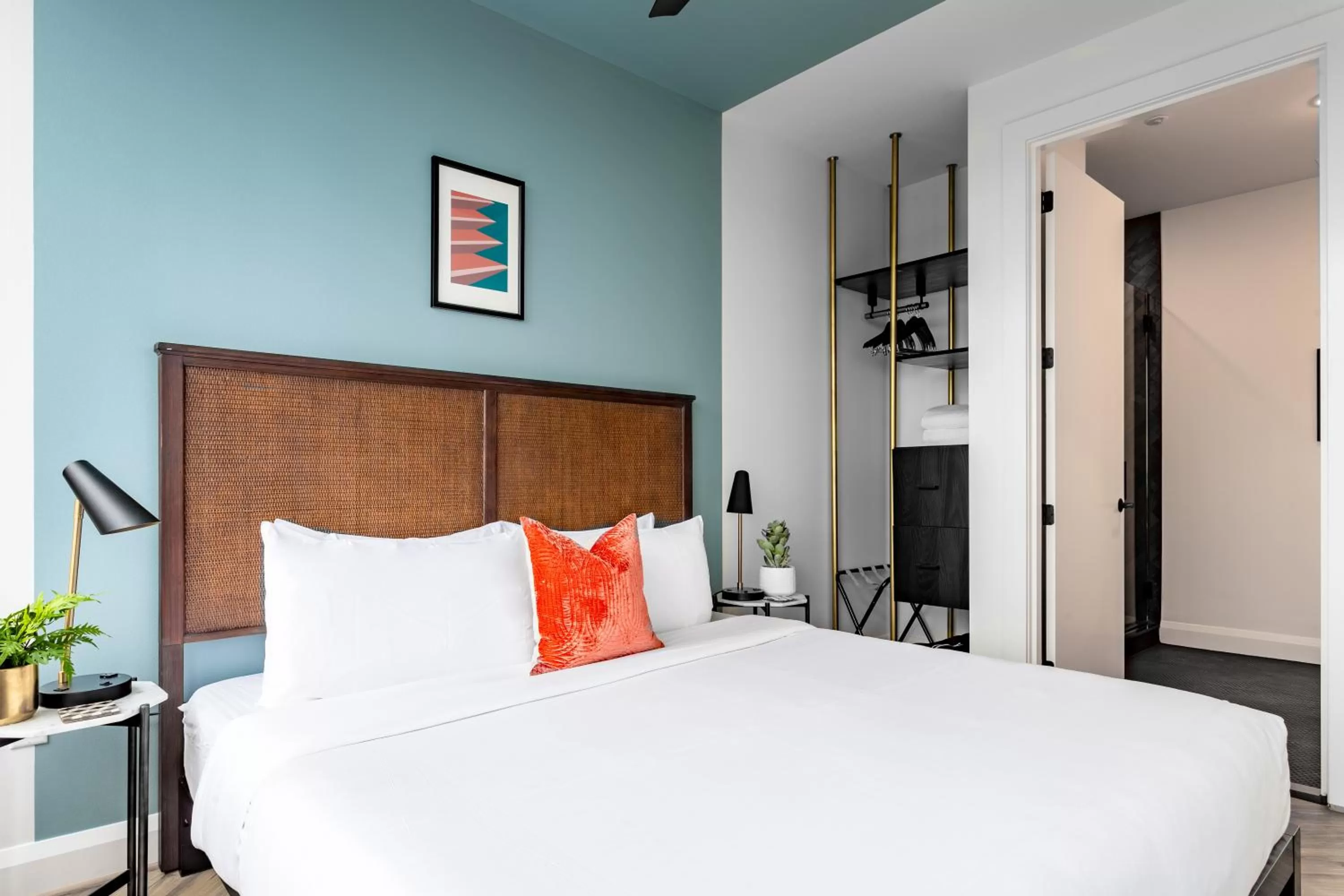 Bedroom, Bed in Mint House Dallas - Downtown