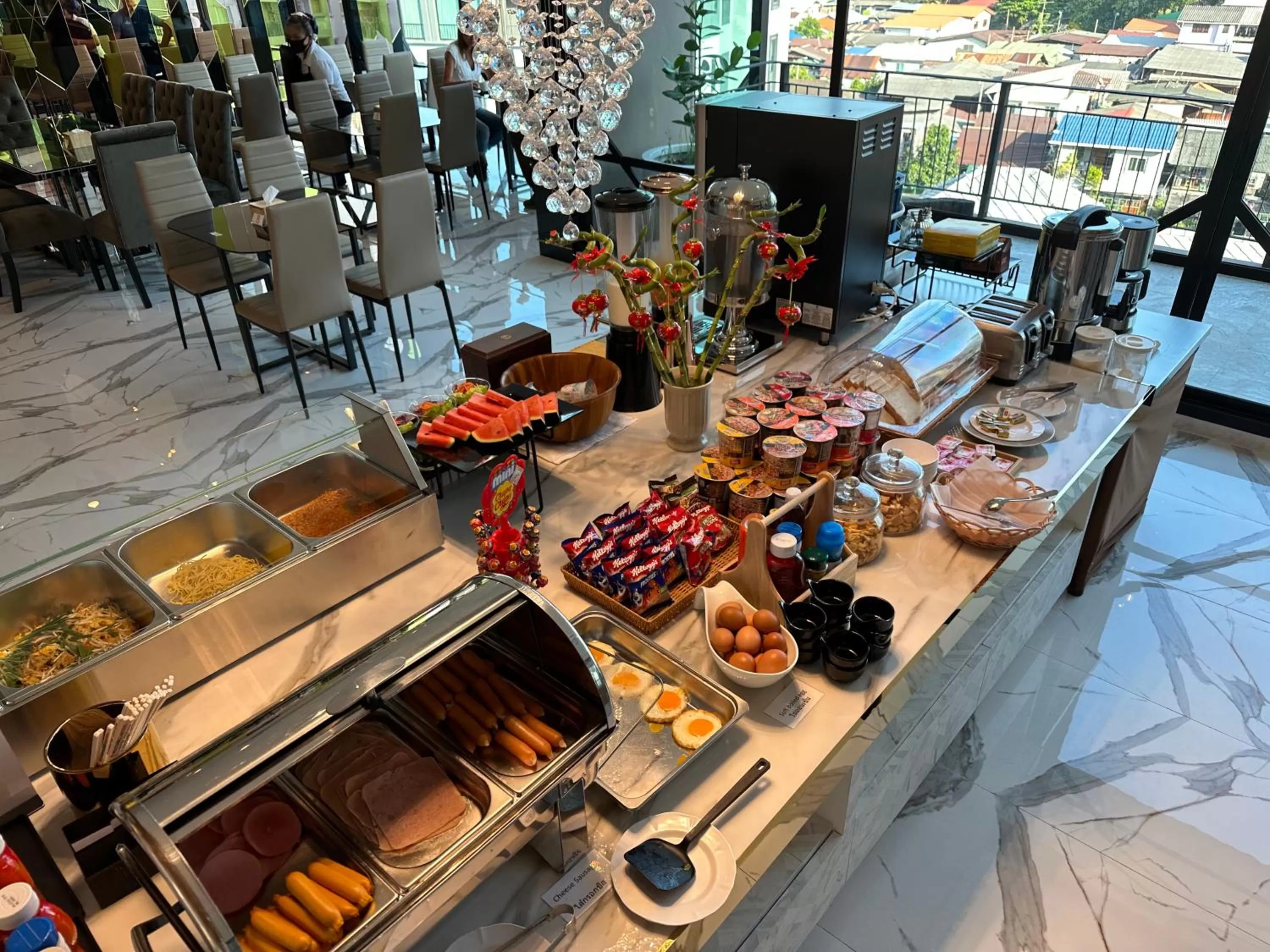 Breakfast in S3 Siam Bangkok Hotel