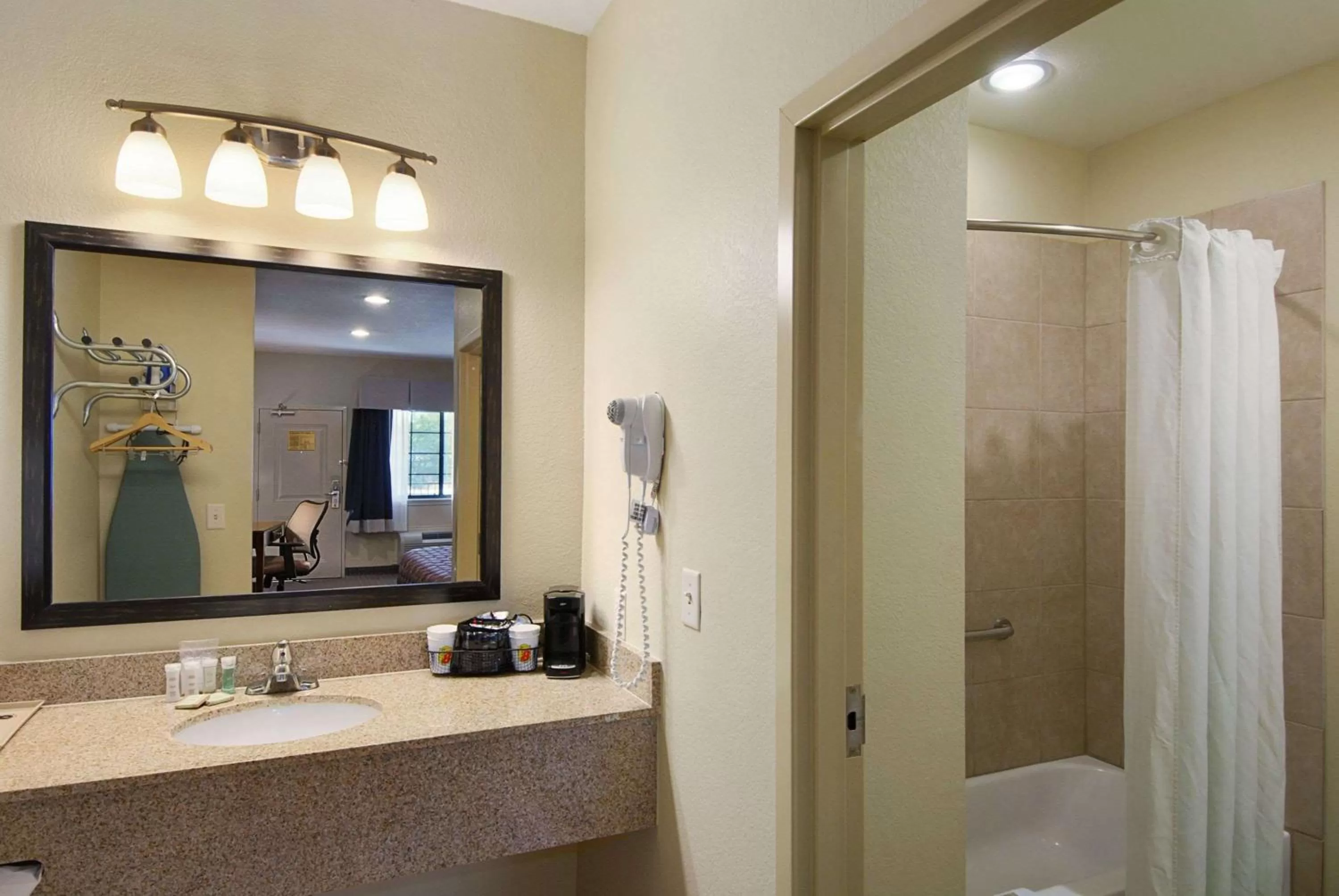 Bathroom in Super 8 by Wyndham Stephenville