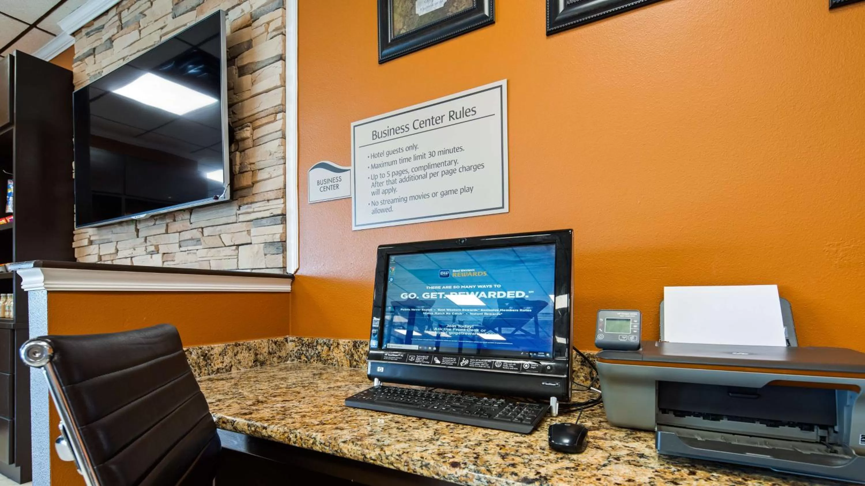 On site in Best Western Tulsa Airport