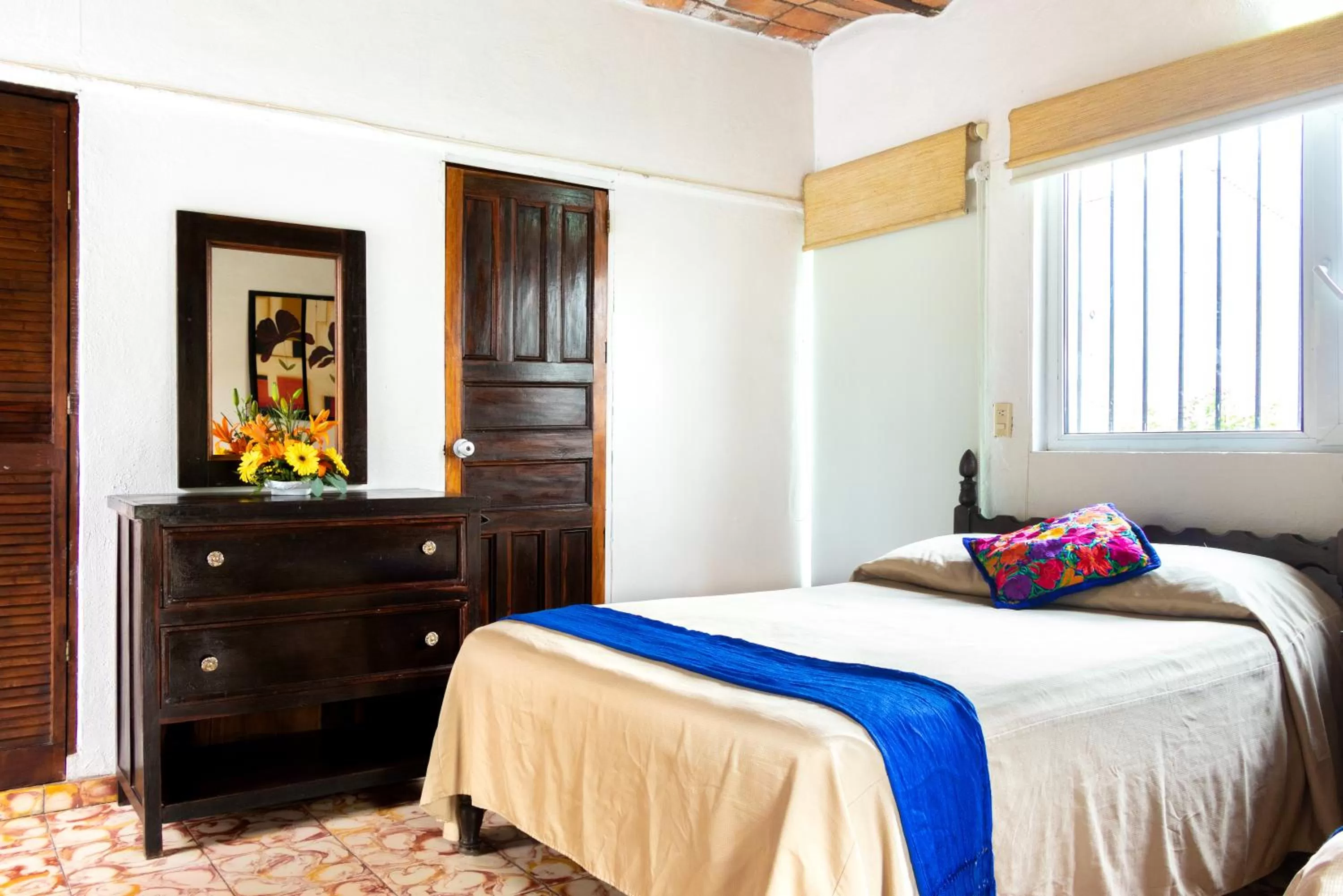 Bed in Hotel Posada De Roger - Near Los Muertos Beach