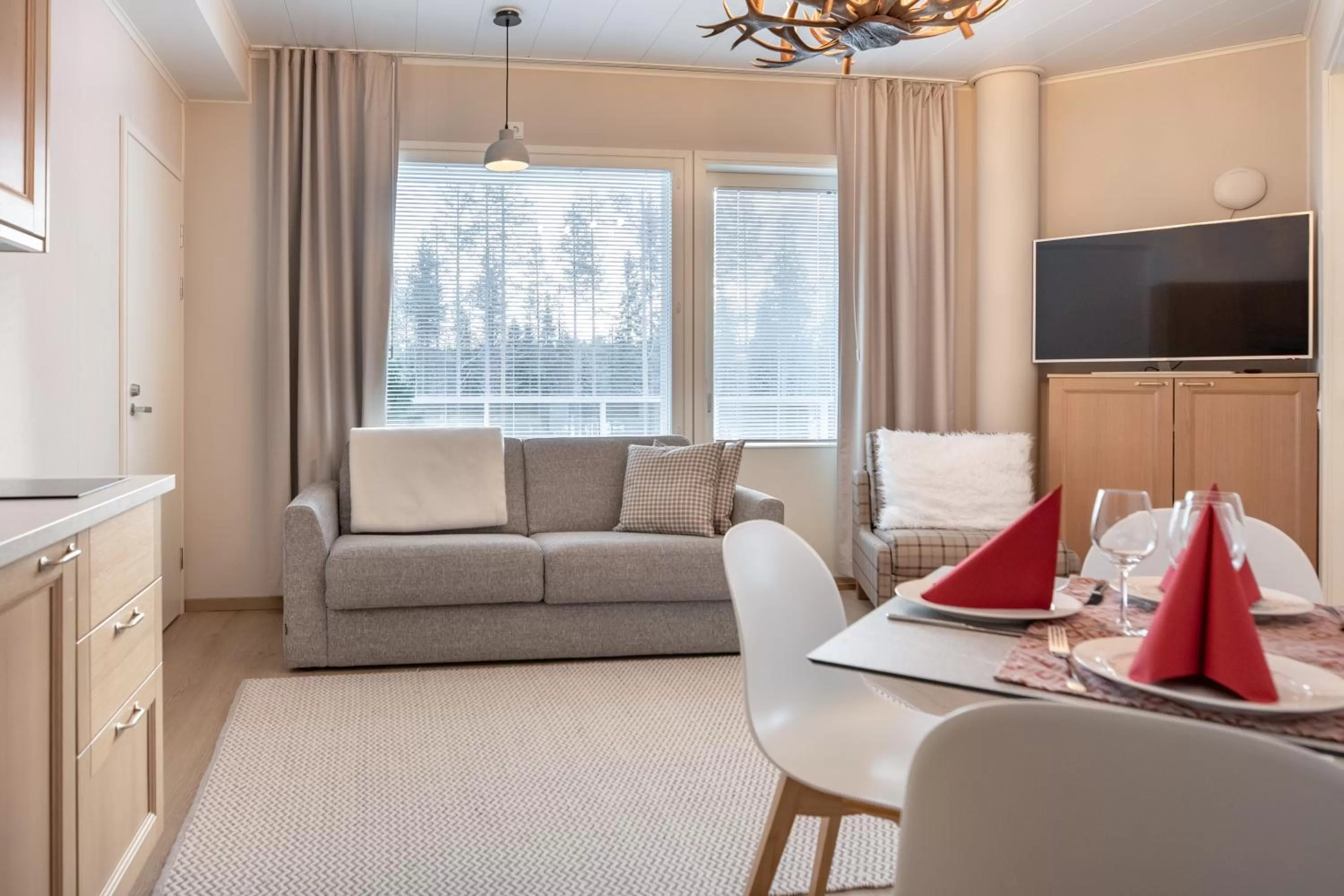 Living room in Santa Claus Holiday Village