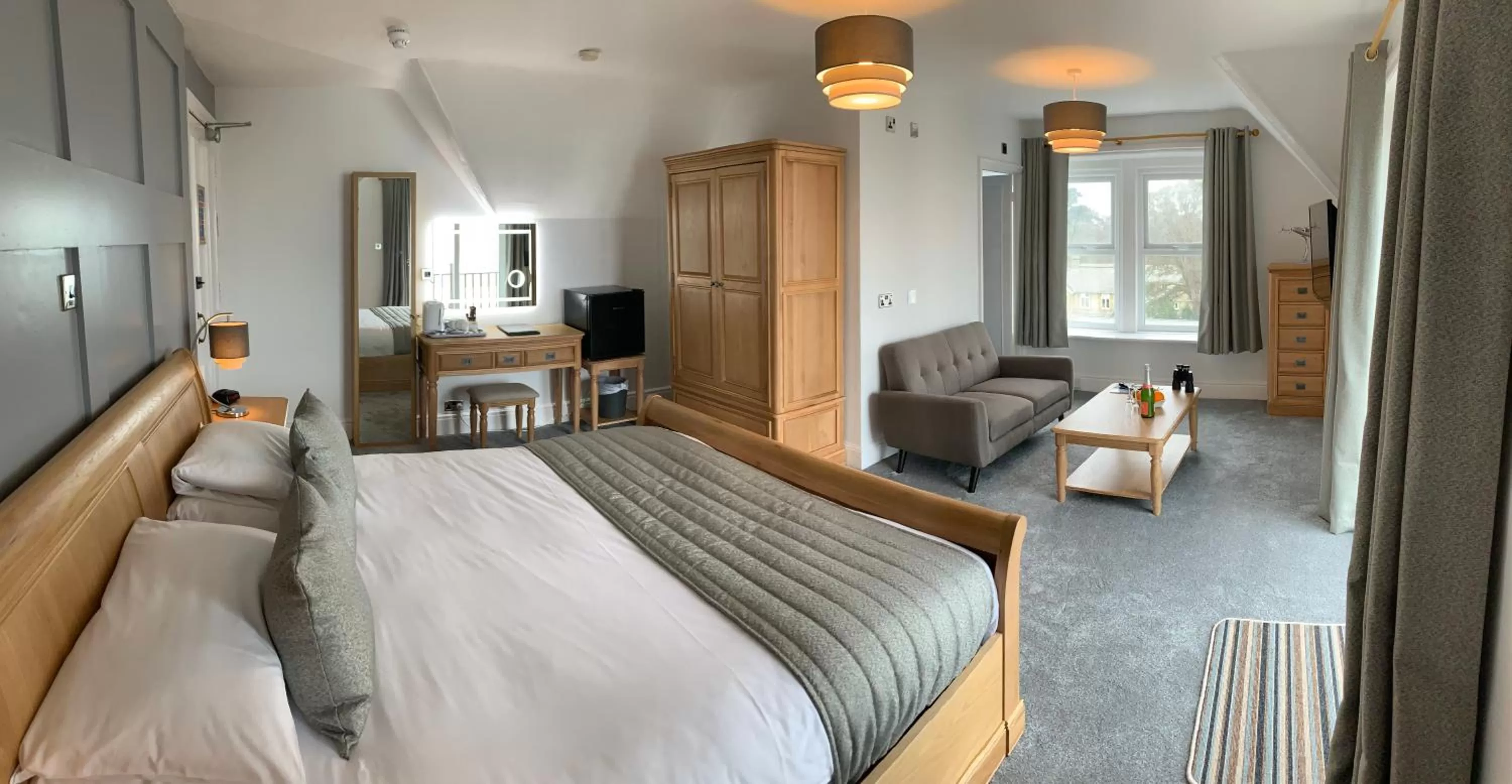 Bed in Luccombe Hall Hotel