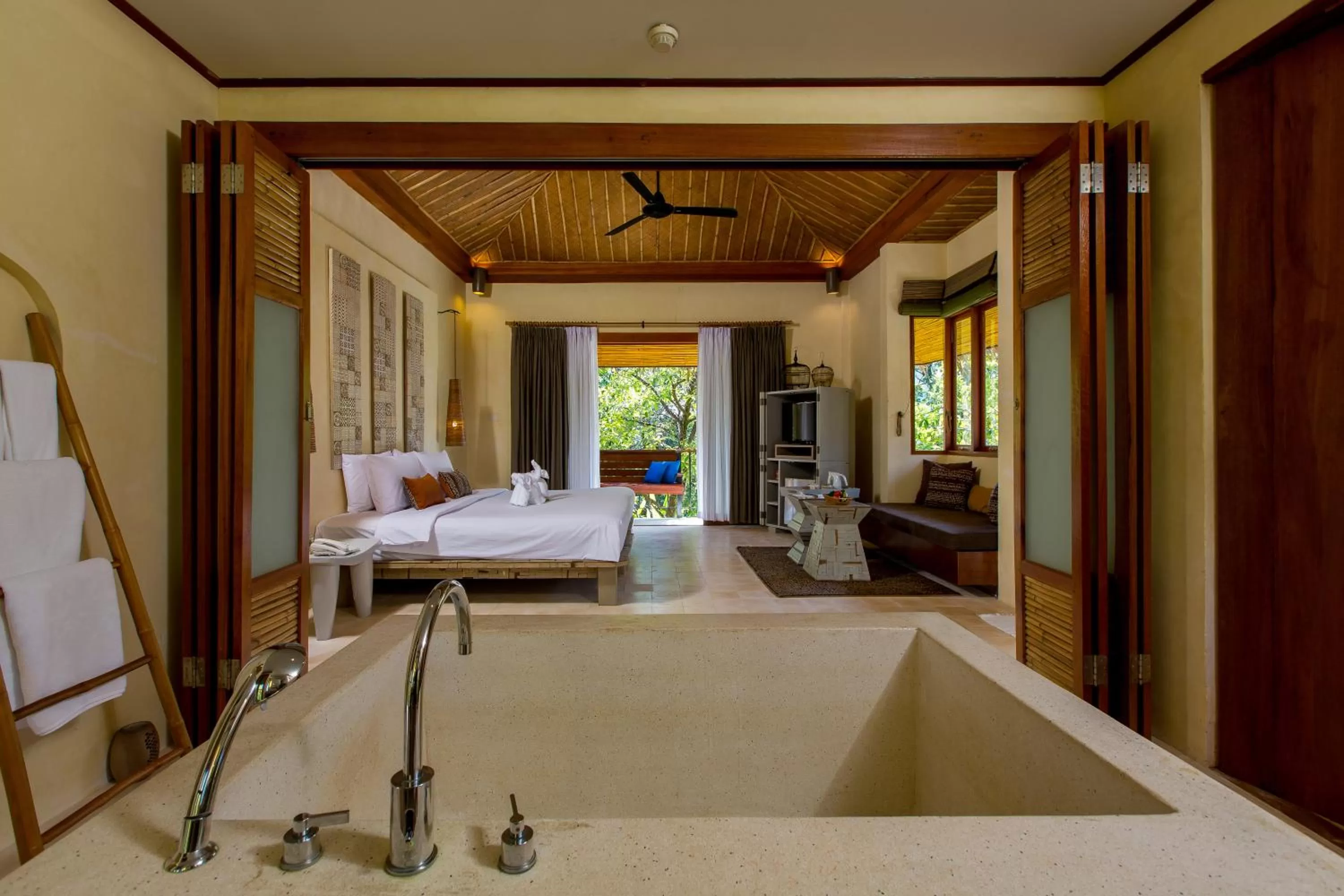 Bathroom, Bed in Bangsak Village - Adults Only - SHA Extra Plus