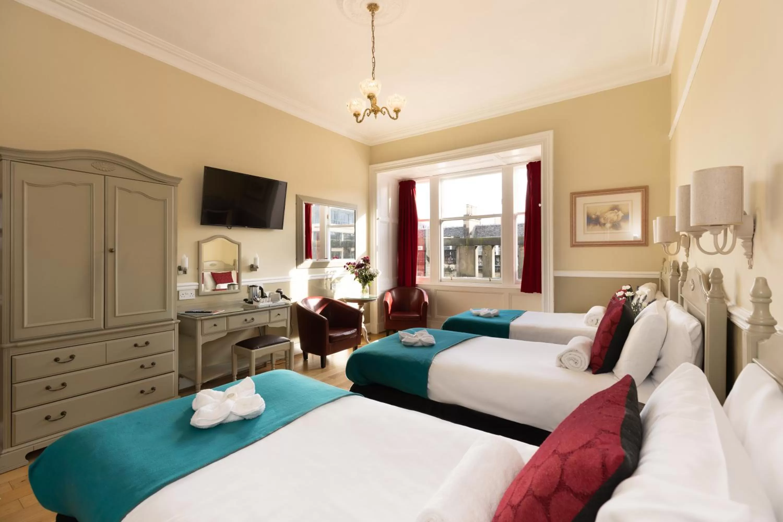 Bed in The Haymarket Hotel