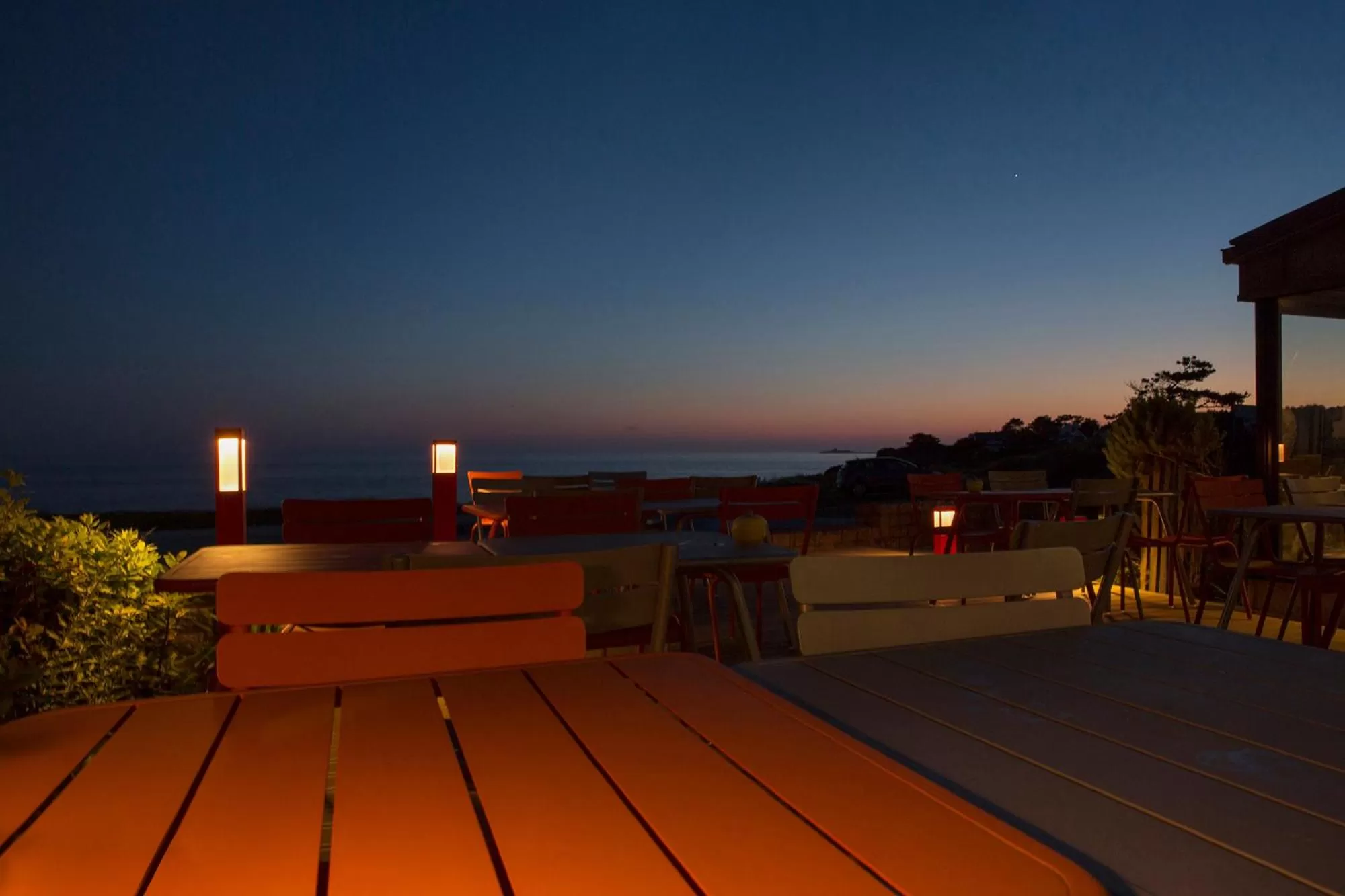 Patio in Ar Men Du, Hôtel 3 Etoiles Restaurant Gastronomique Durable