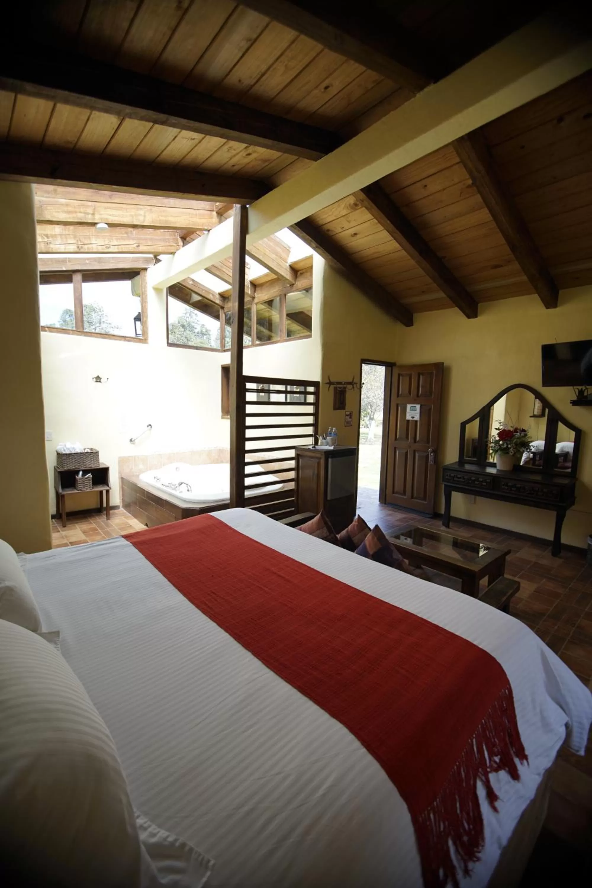 Bed in Cabañas La Cascada