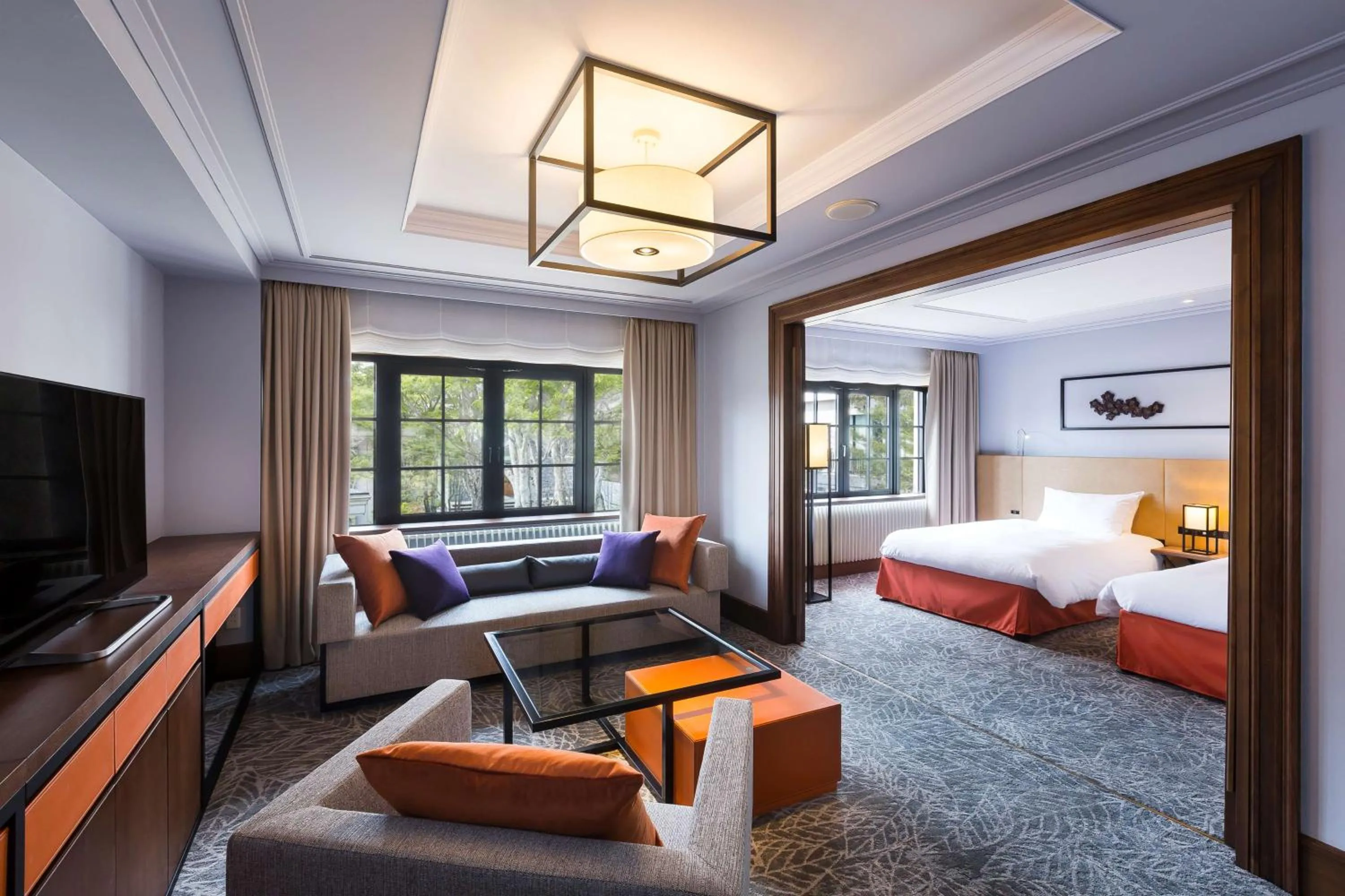 Living room, Bed in Kyukaruizawa Kikyo, Curio Collection by Hilton