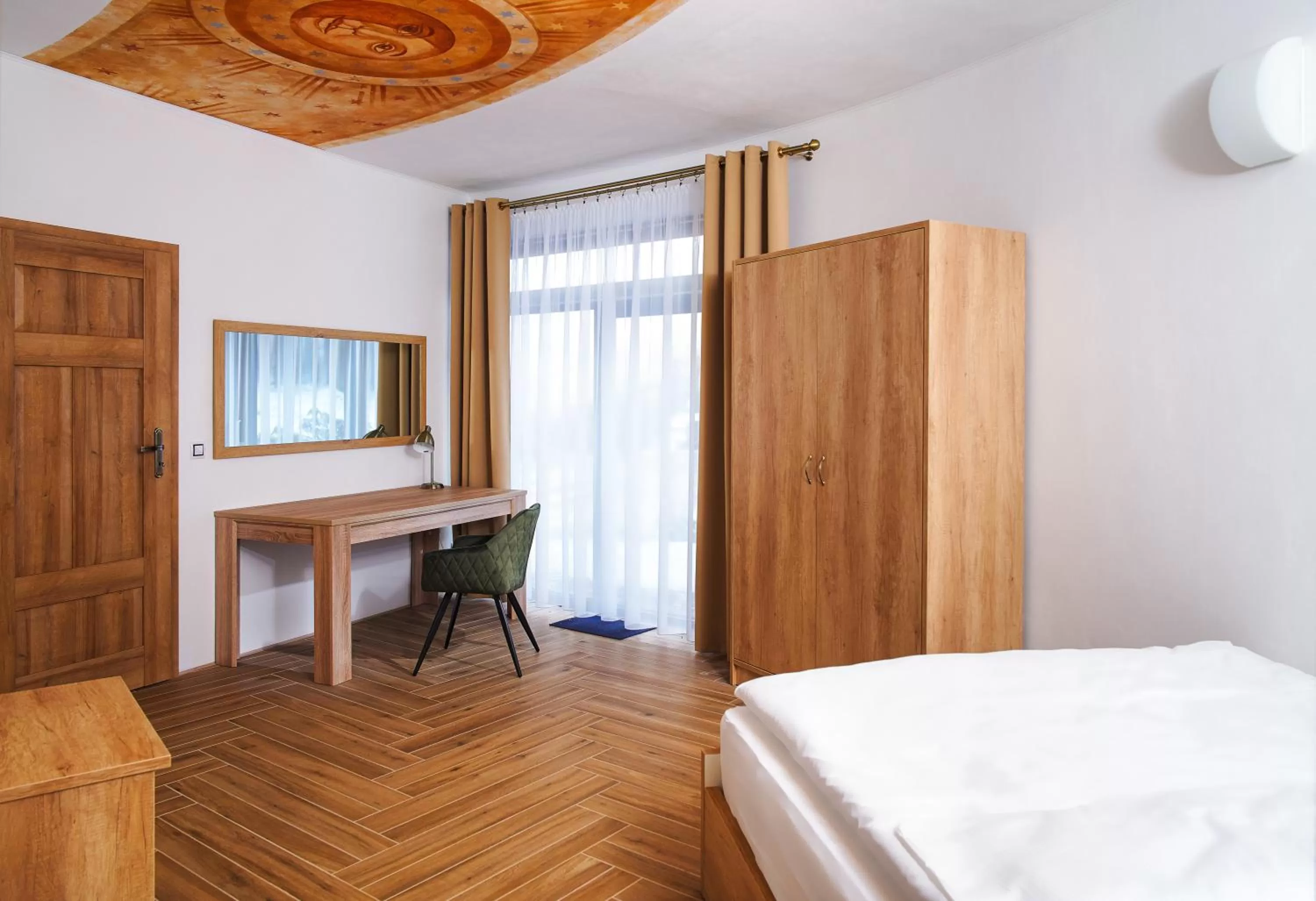 Bed in Hotel Dymník