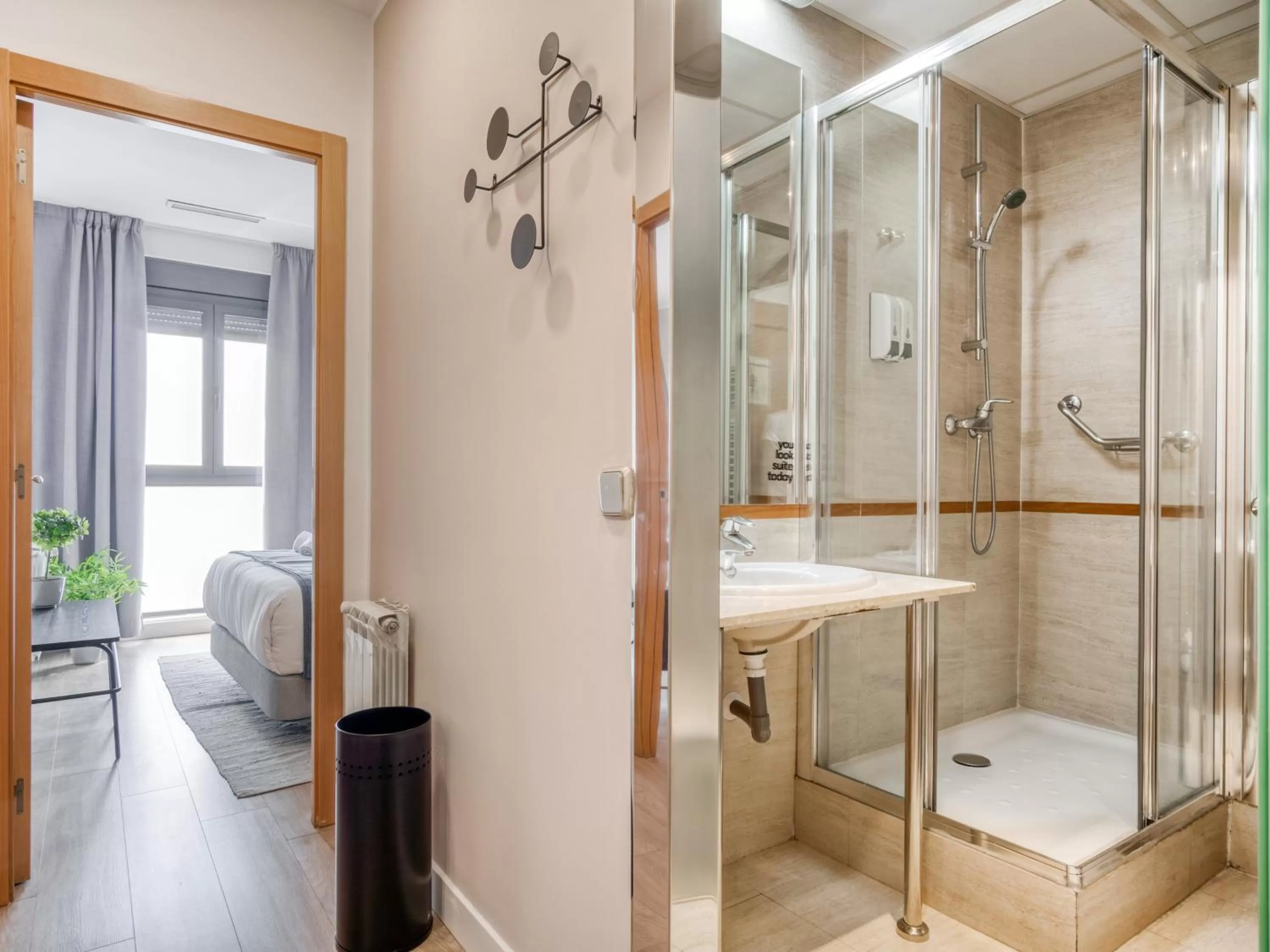 Shower in Limehome Madrid Calle de Don Ramón de la Cruz