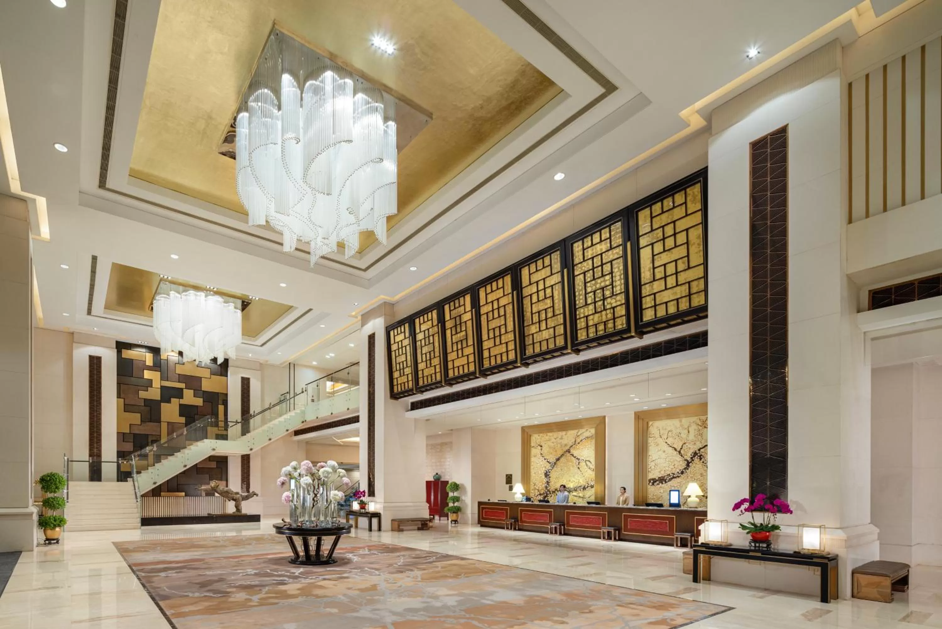 Lobby or reception in Shangri-La Nanjing