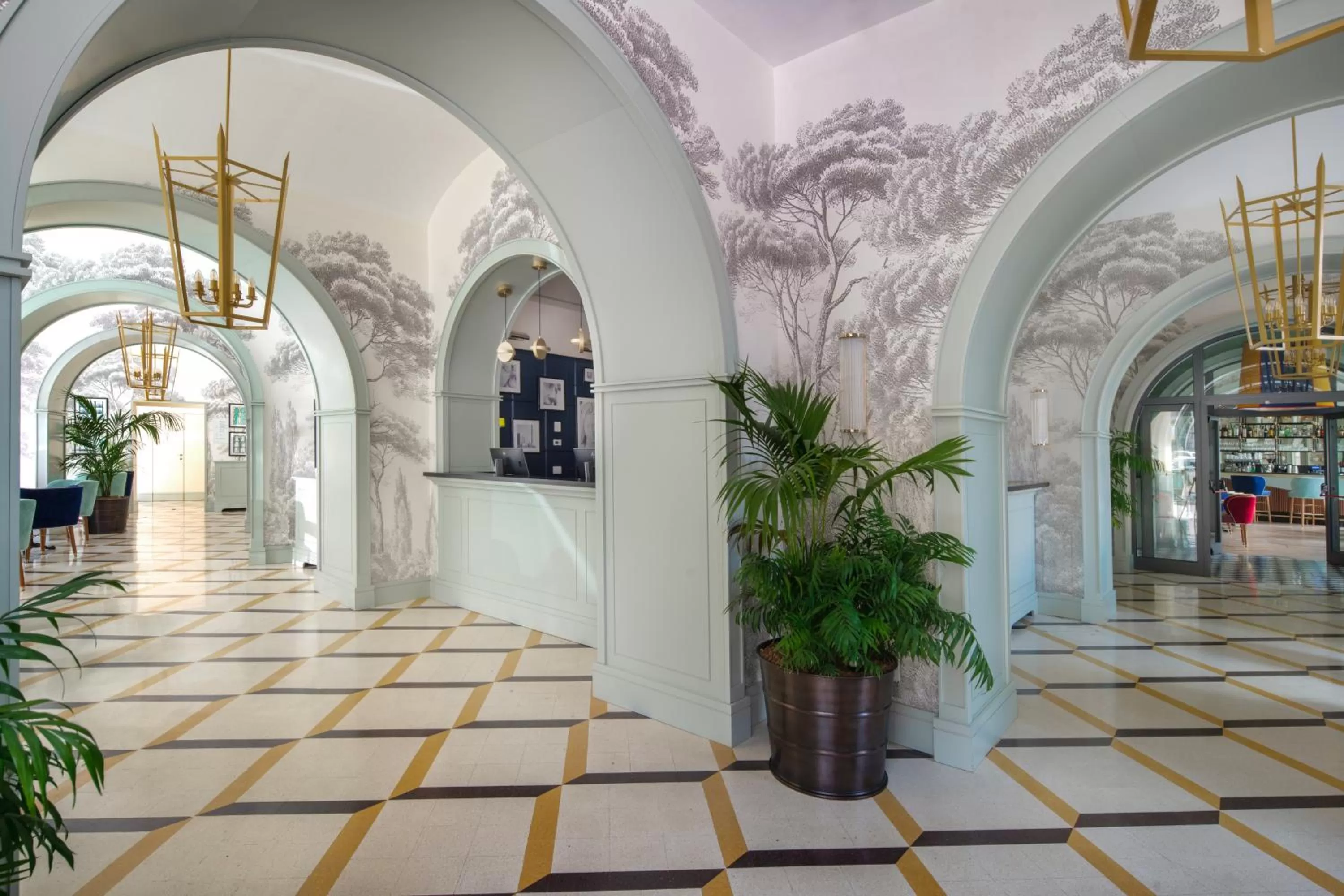 Lobby or reception in Trastevere Roma UNA Esperienze