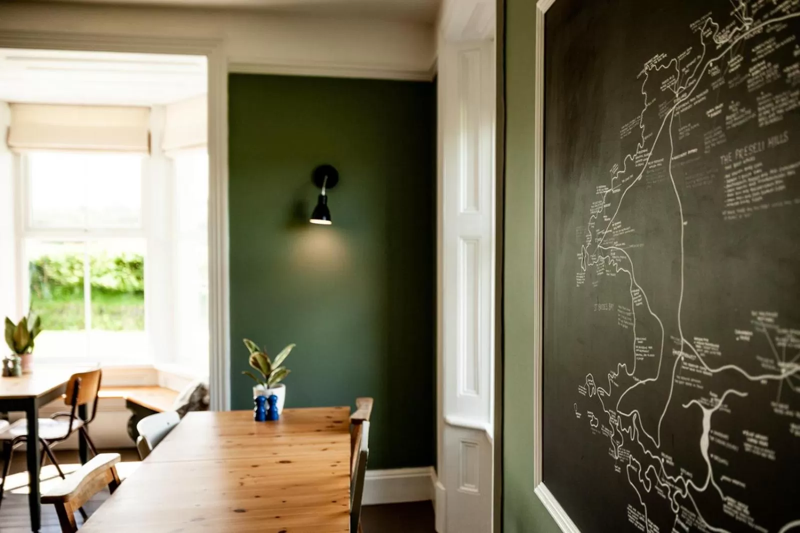 Dining area in The Old Vicarage