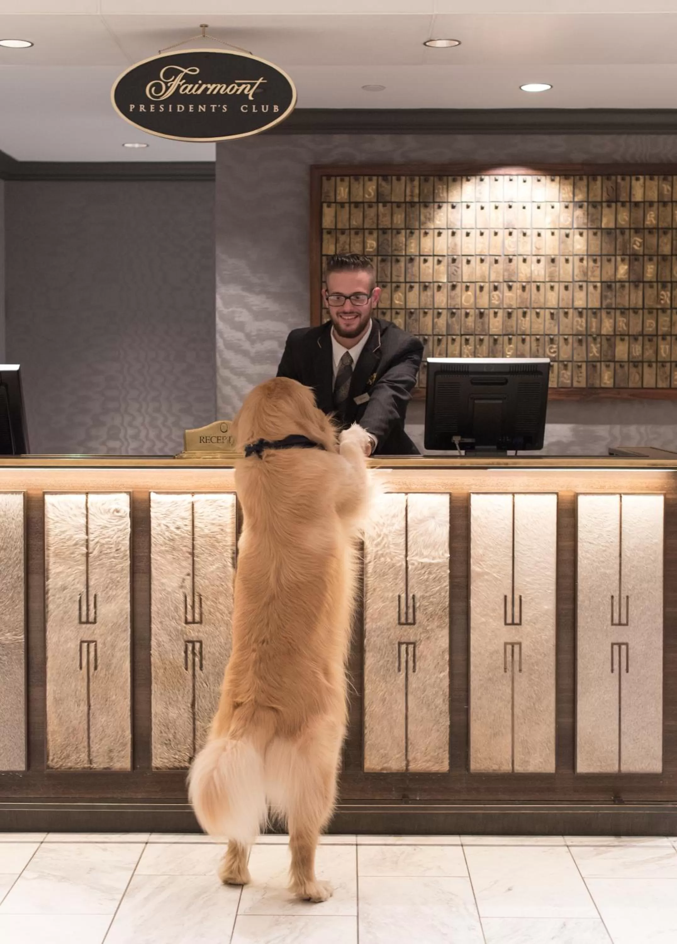 Lobby or reception in Fairmont Hotel Vancouver