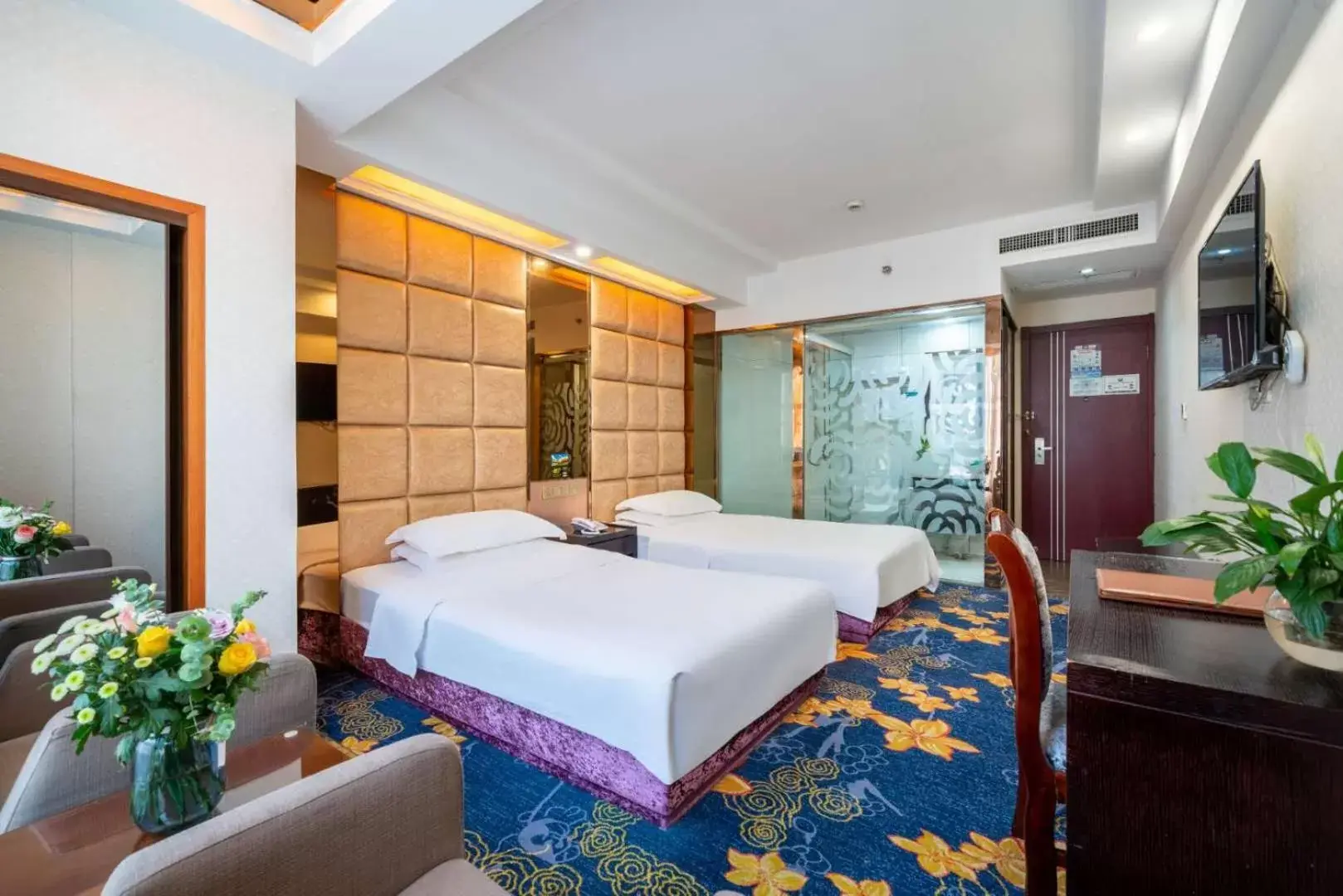 Business Twin Room in Yiwu Yuejia Business Hotel Business Twin Room in Yiwu Yuejia Business Hotel
