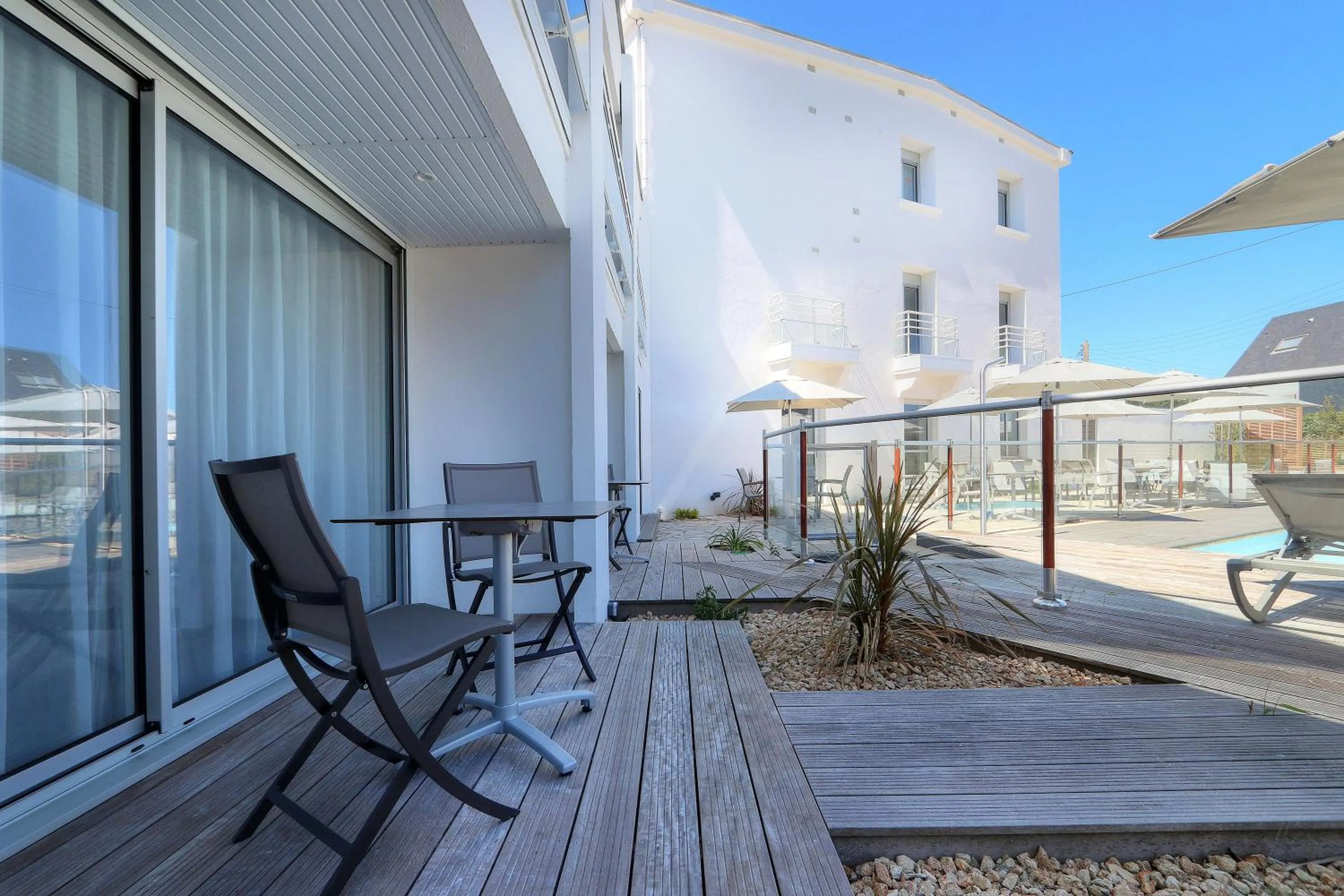 Balcony/Terrace in Best Western Hôtel Le Bellevue Quiberon