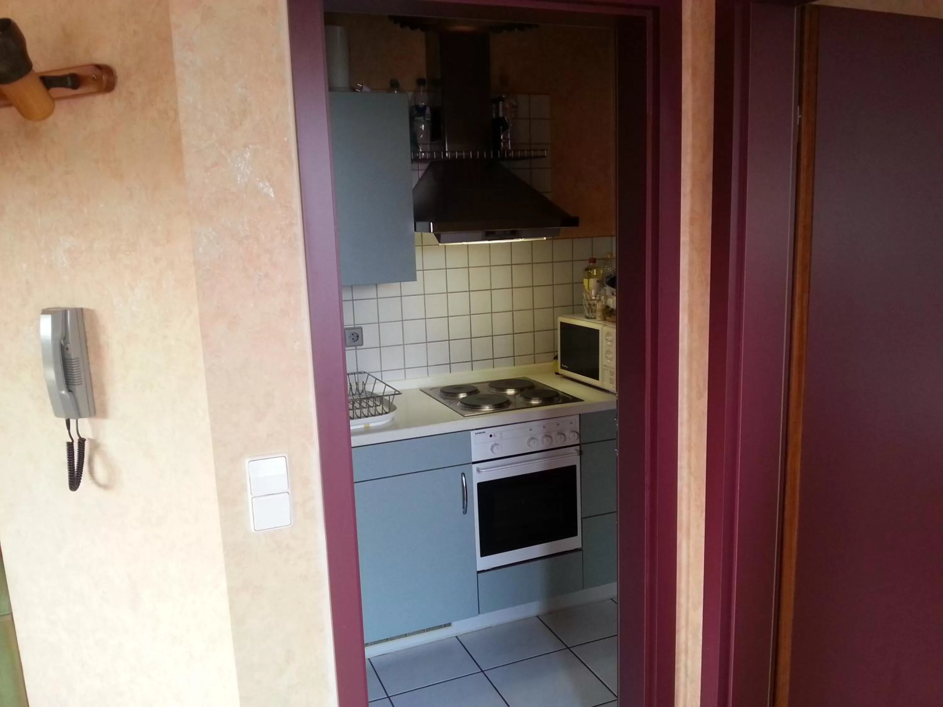 Kitchen or kitchenette in Adler Gaststube Hotel Biergarten