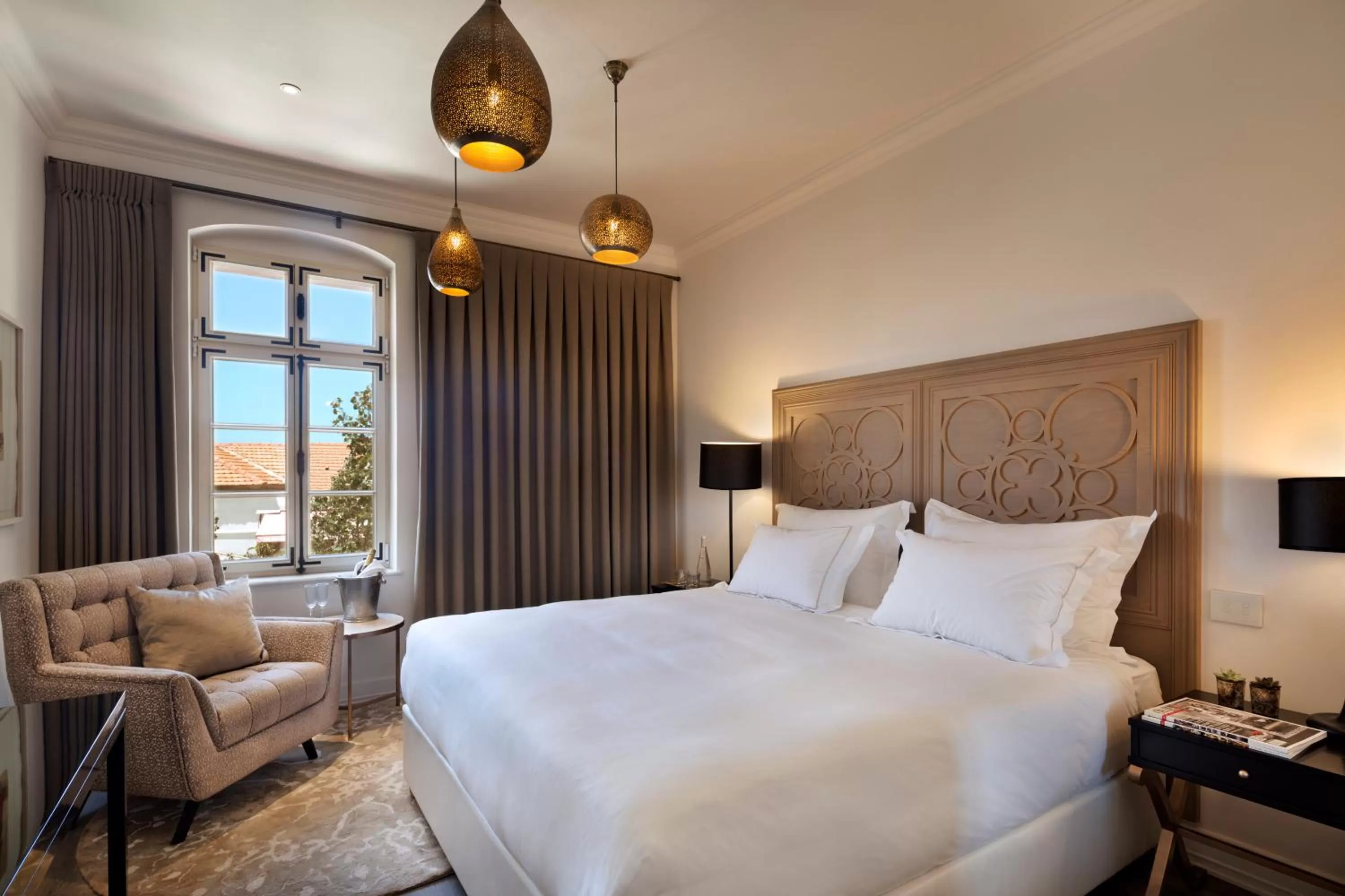 Bedroom, Bed in The Drisco Hotel Tel Aviv - Relais & Châteaux - Adults Only