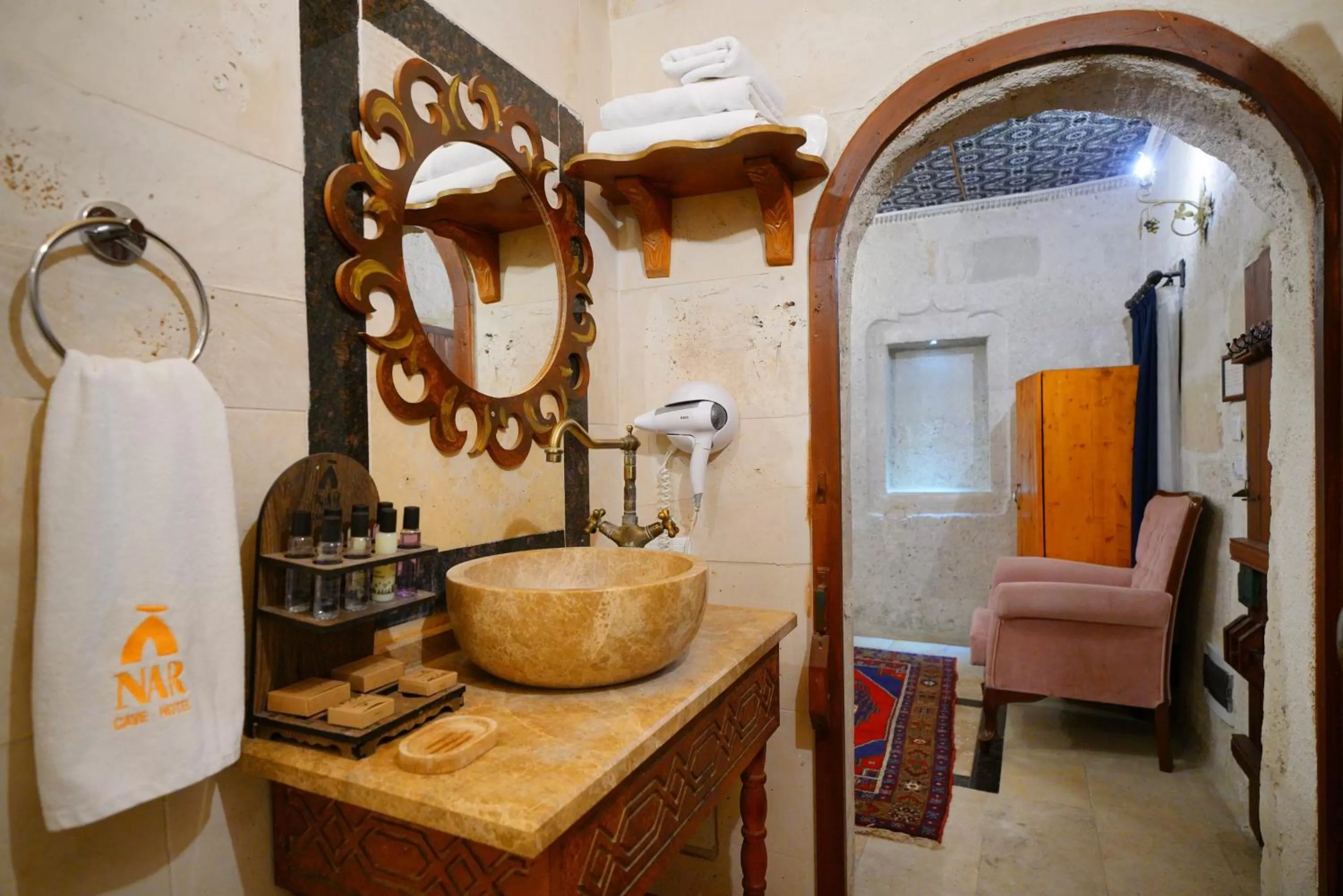 Bathroom in Cappadocia Nar Cave House & Swimming Pool