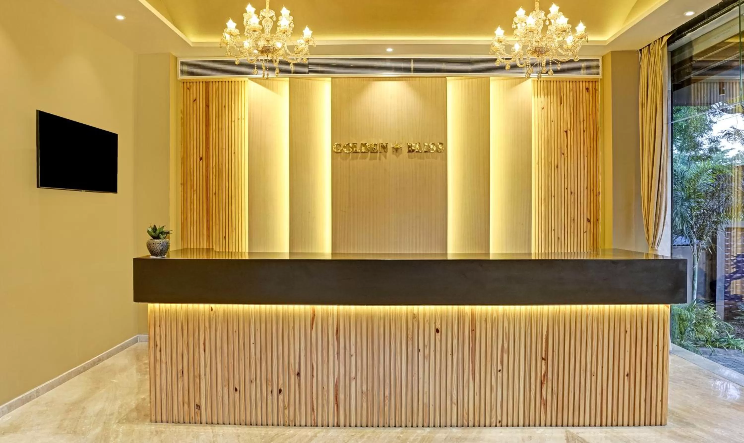 Lobby or reception in Treebo Premium Golden Bliss Trimurti Nagar Square