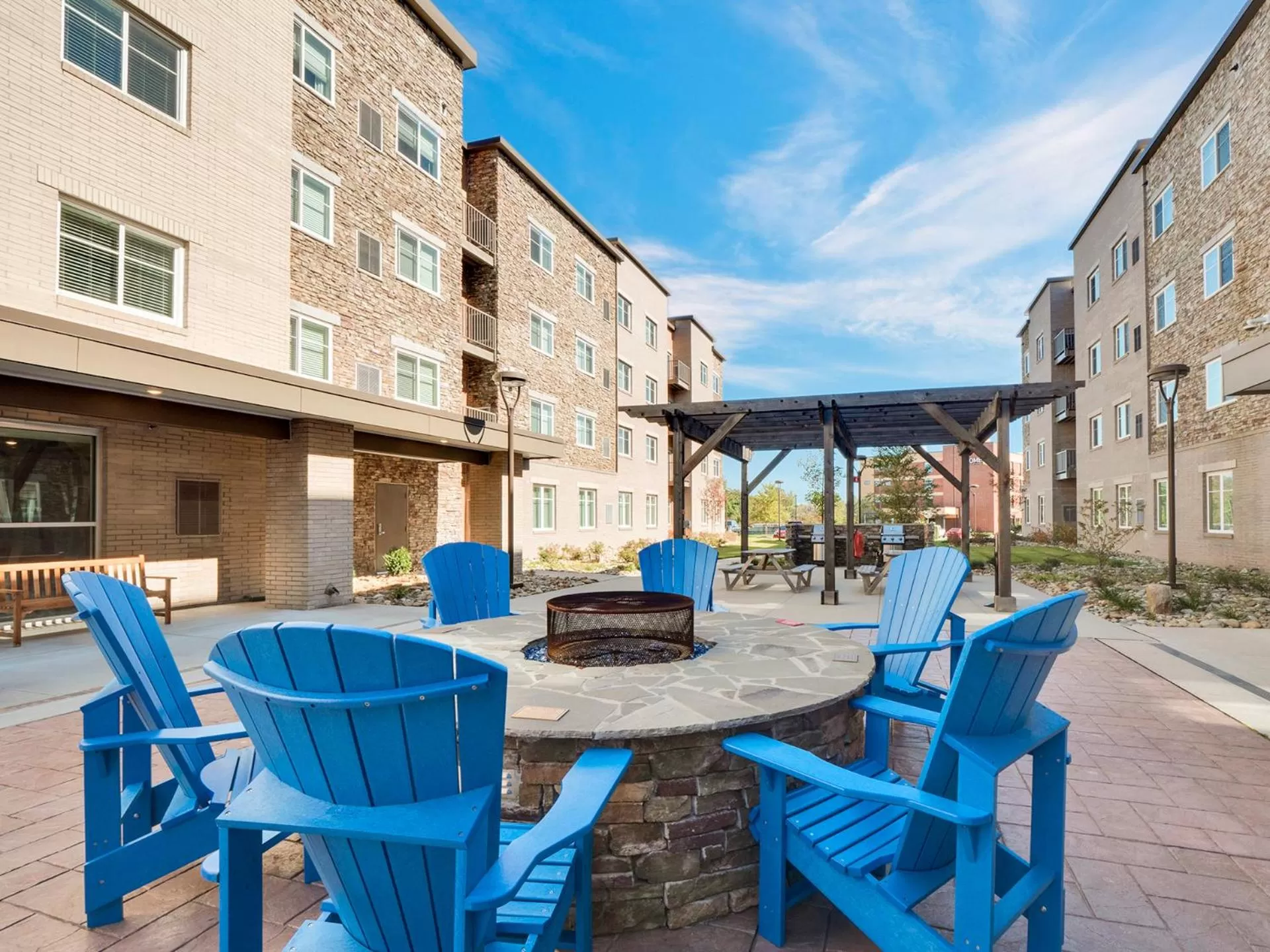 Patio in WaterWalk Extended Stay Raleigh Durham Research Triangle