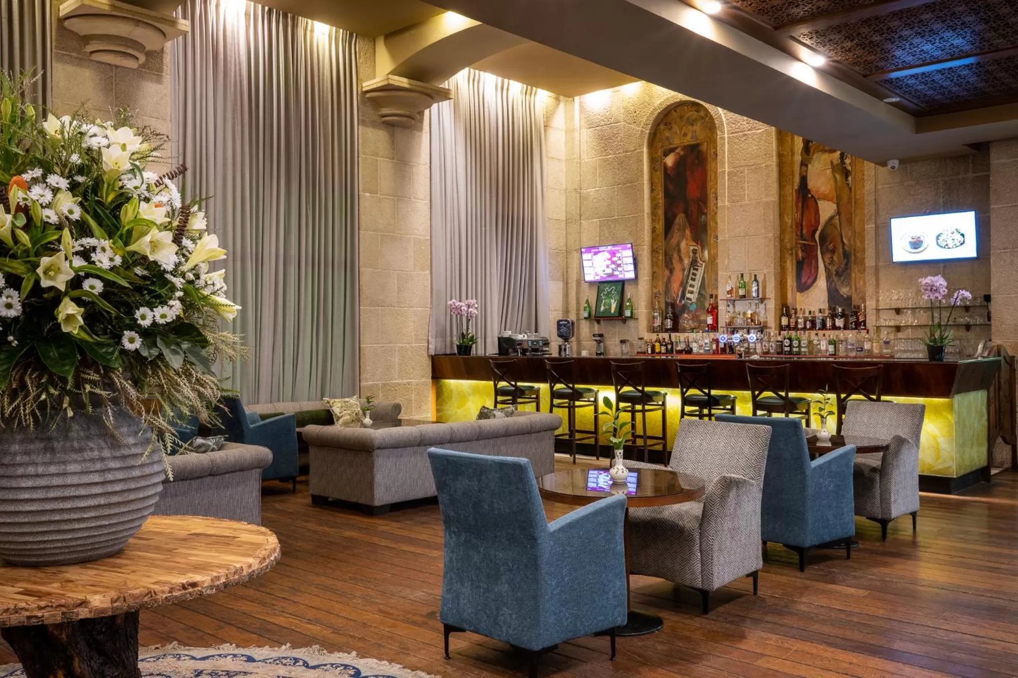 Lounge or bar in Olive Tree Hotel