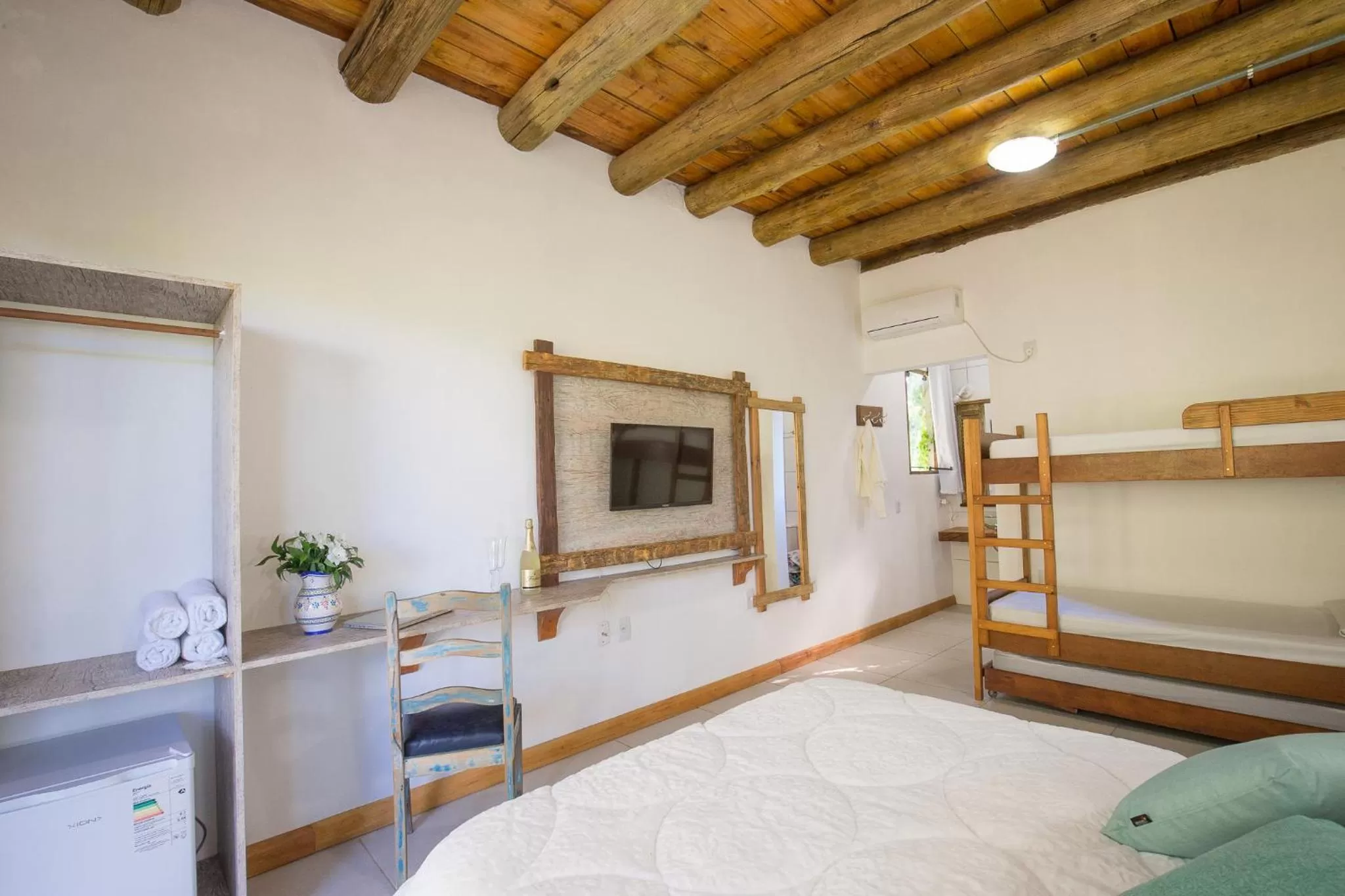 Bed in Hotel Chácara das Flores