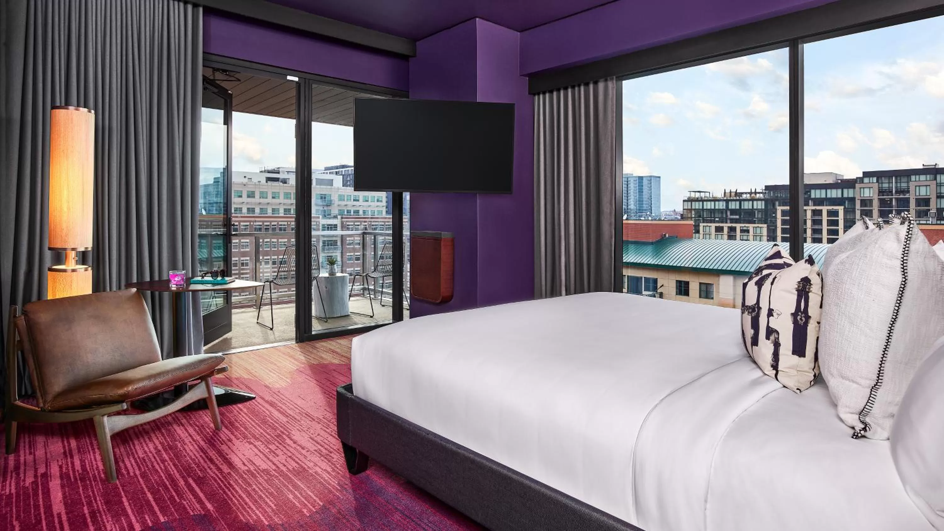 Bed in The Rally Hotel at McGregor Square