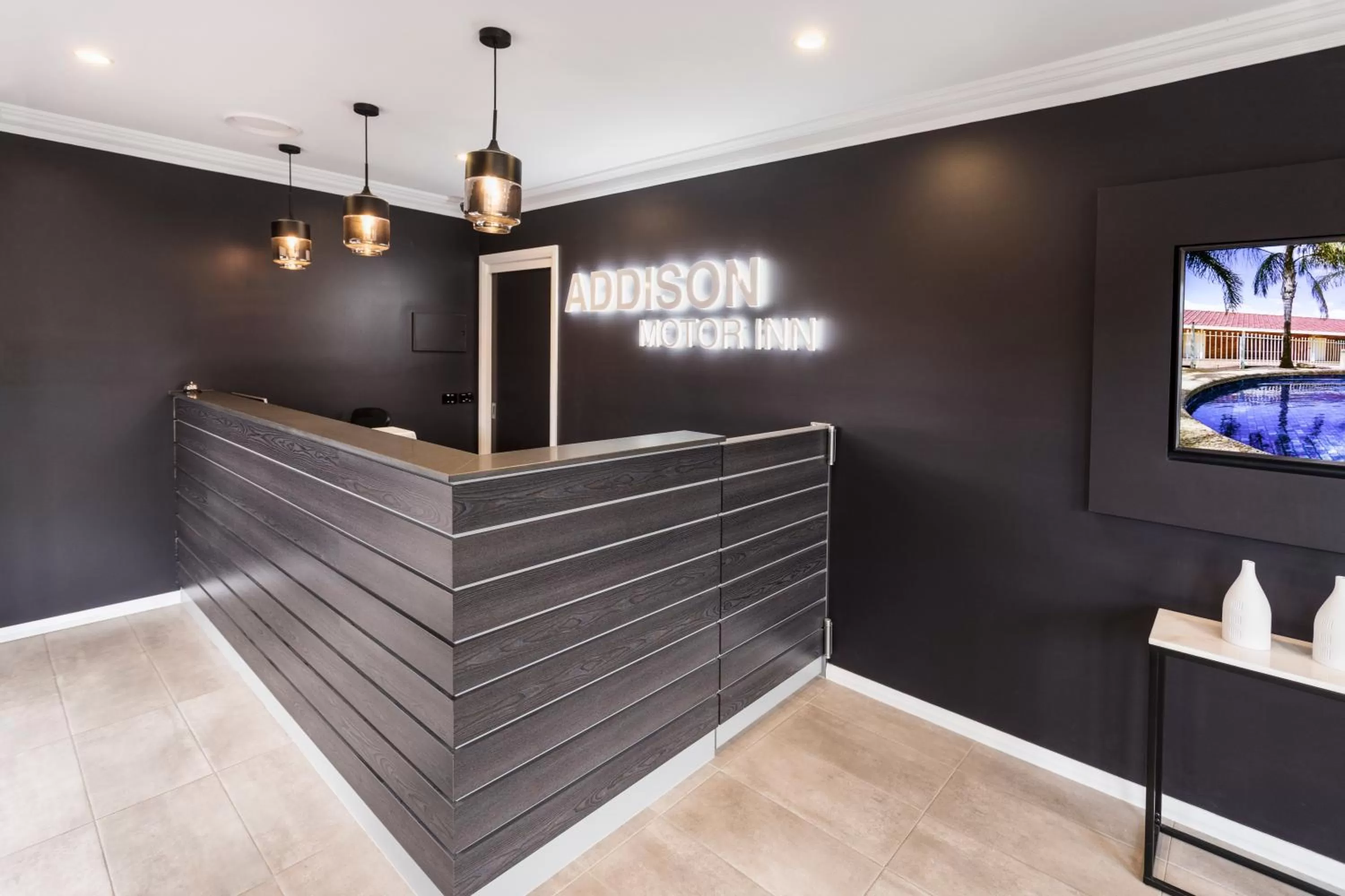 Lobby or reception in Addison Motor Inn