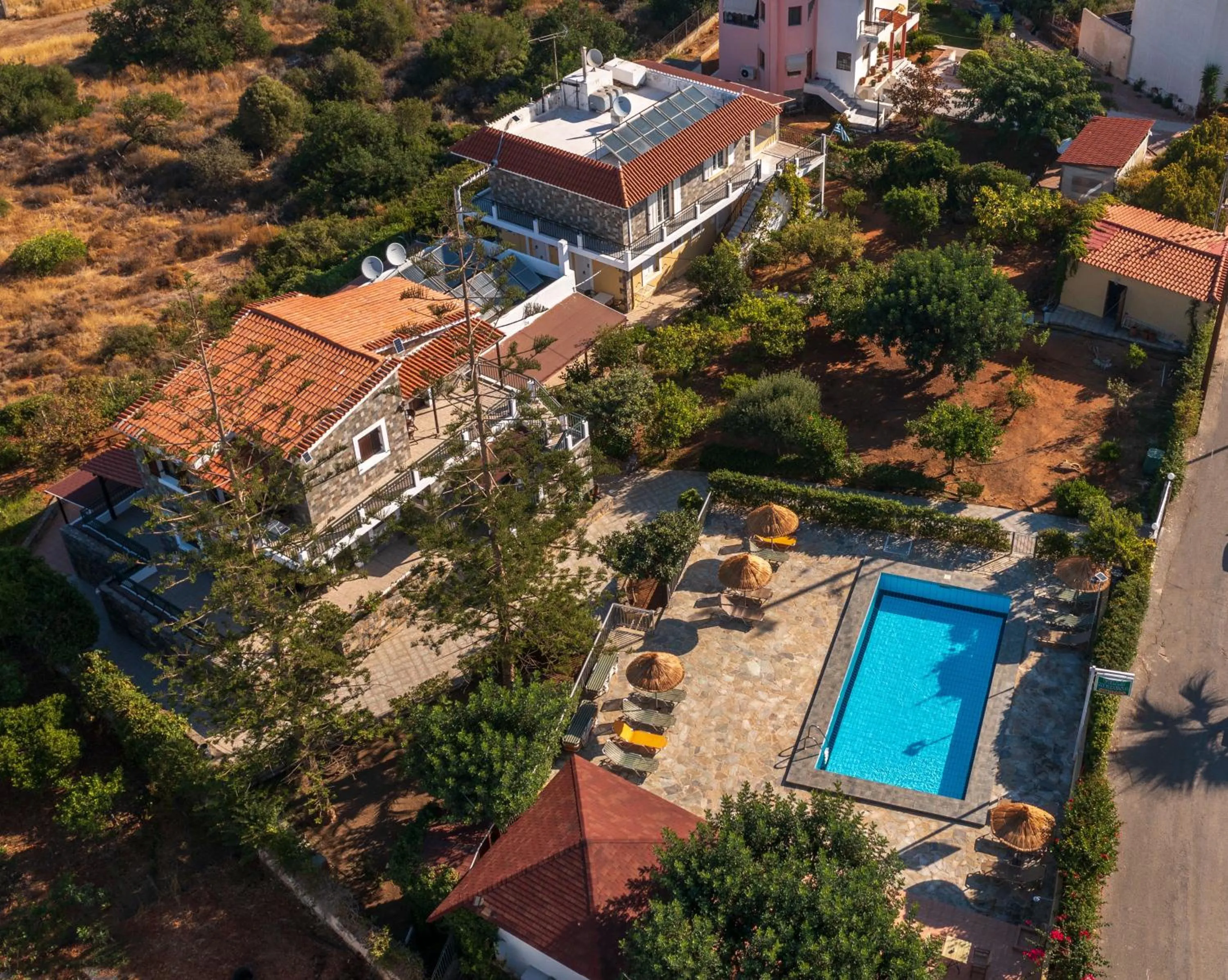 Bird's eye view in Villa Medusa