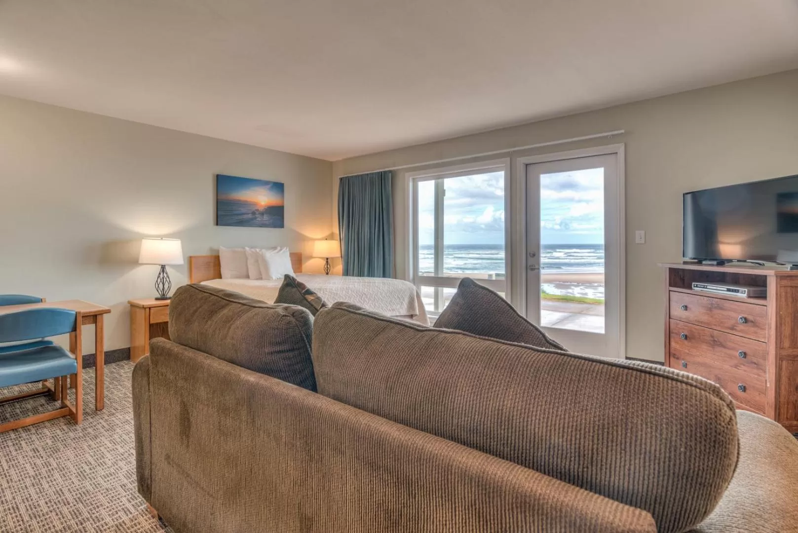 Bed, Seating Area in D Sands Rentals