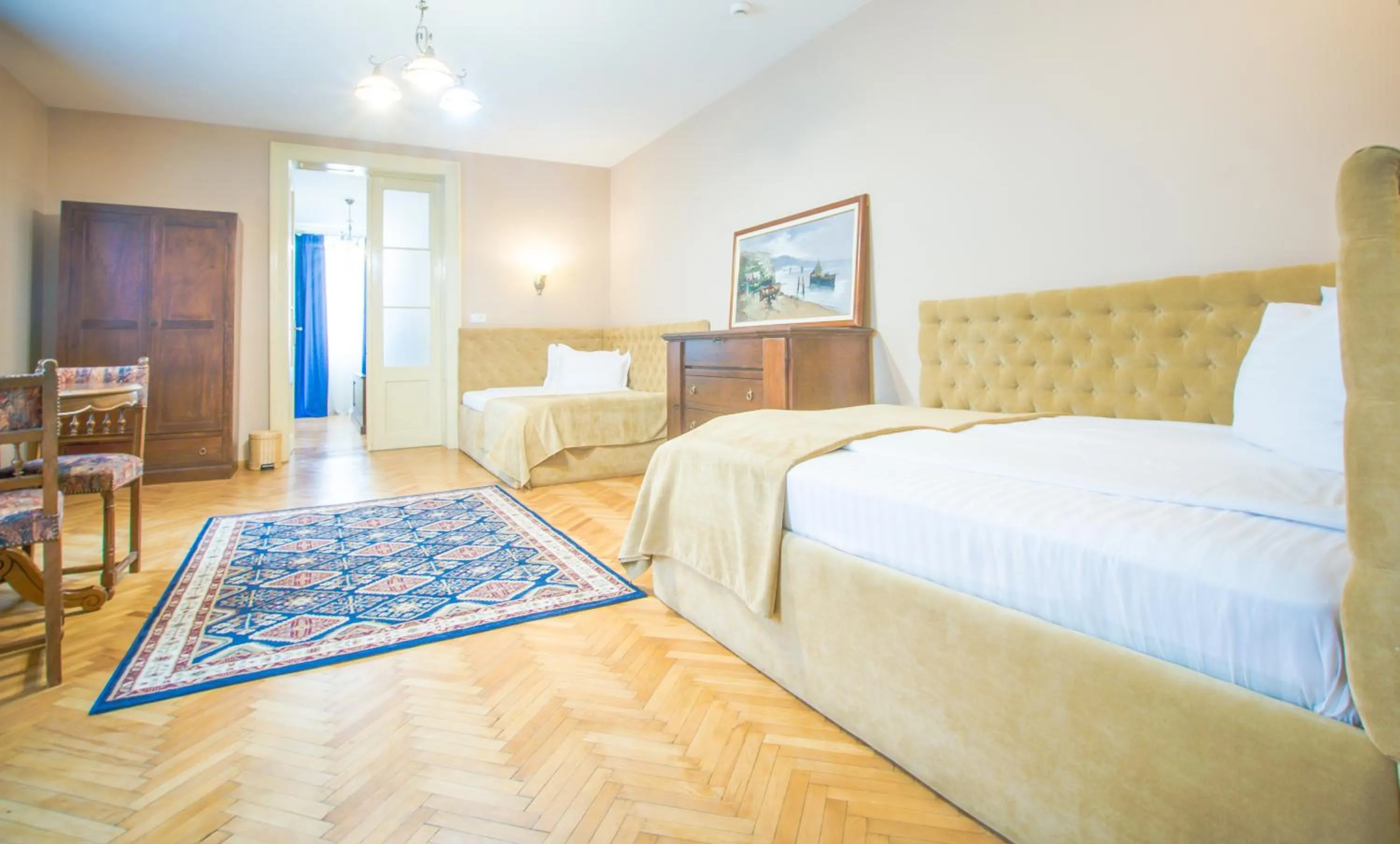 Bedroom, Bed in Safrano Palace