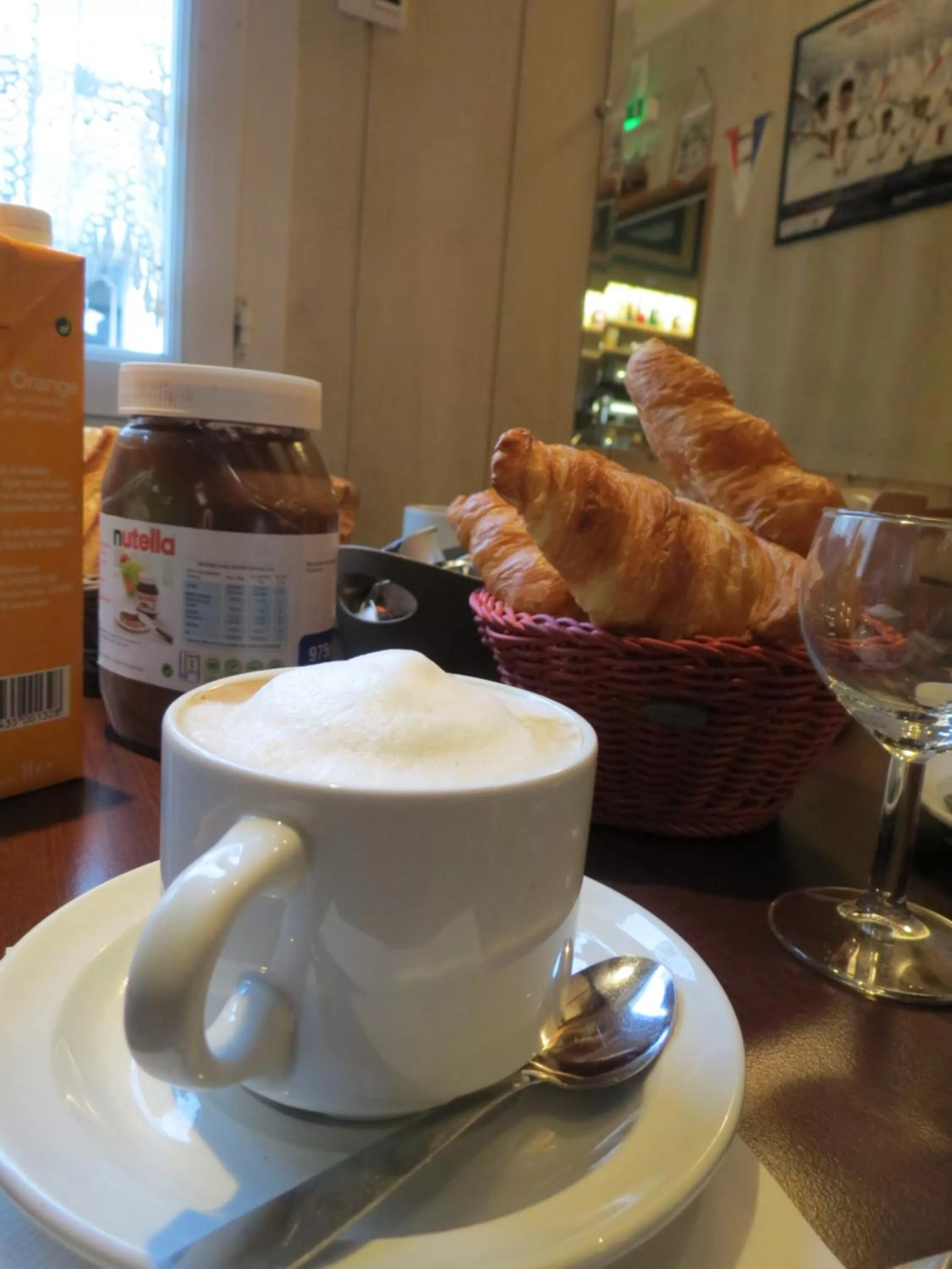 Continental breakfast in Hotel le Faisan