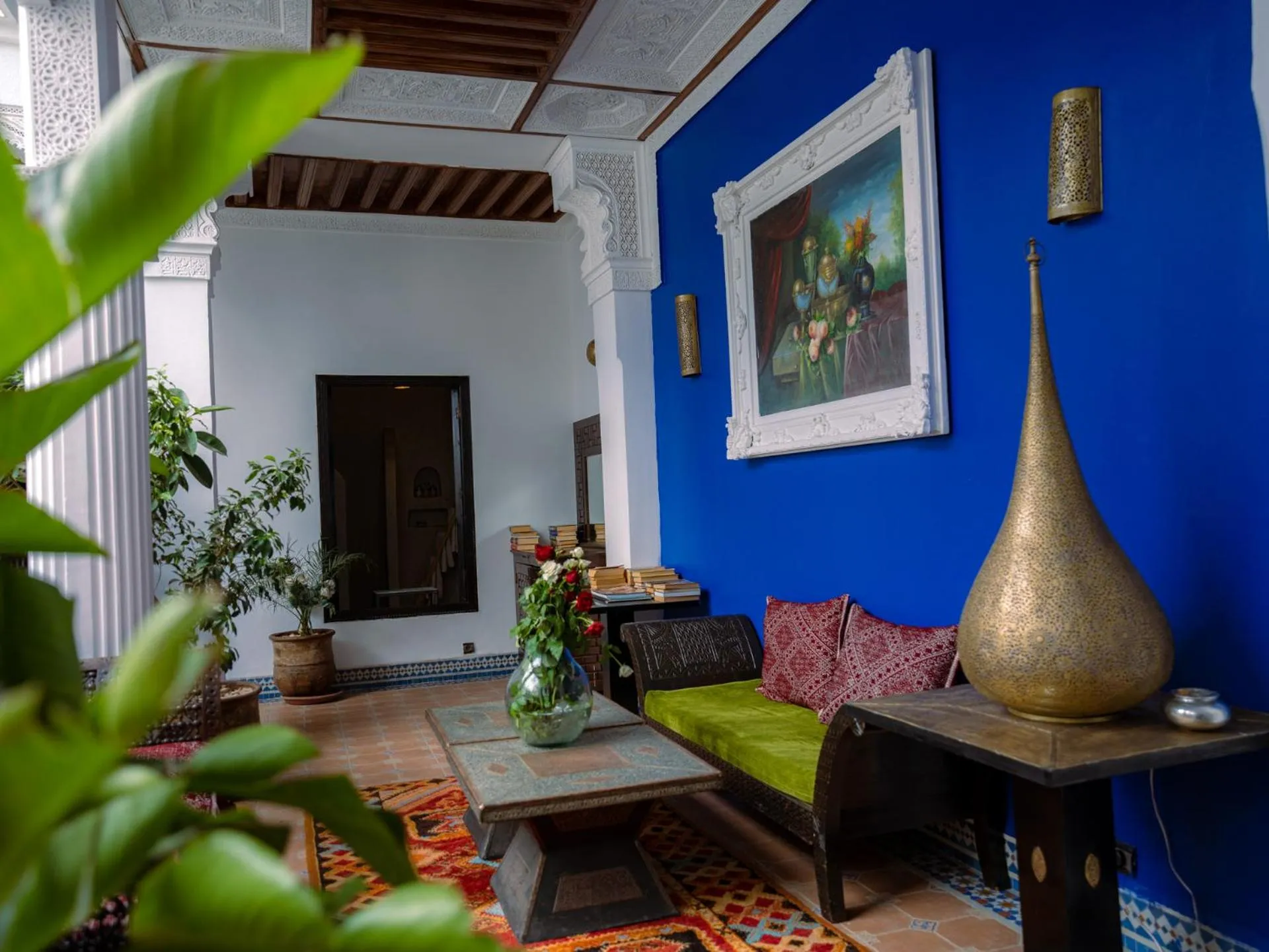 Seating area in Riad 58 Blu