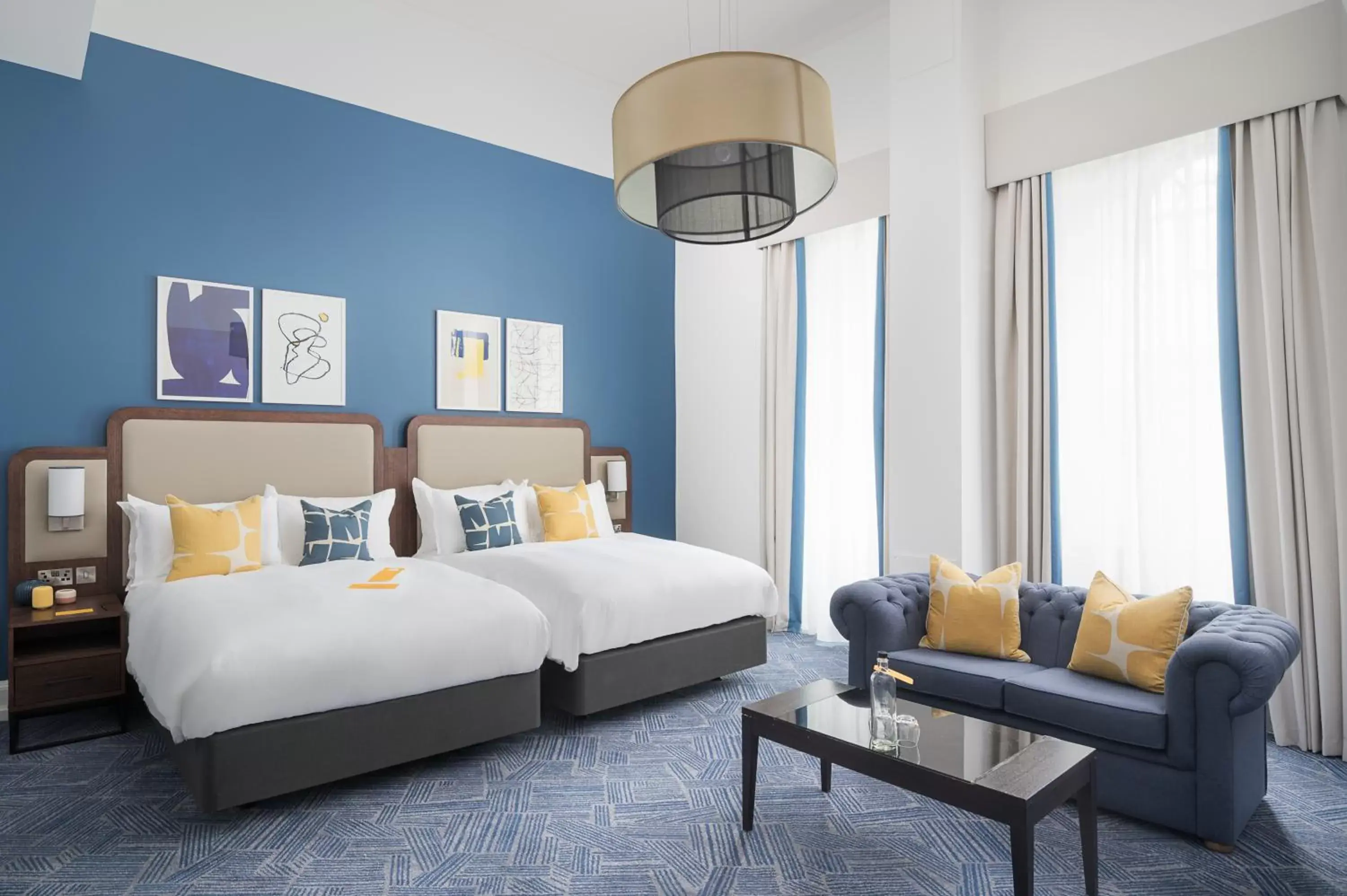 Grand Double Room with Two Double Beds in voco Grand Central Glasgow by IHG Grand Double Room with Two Double Beds in voco Grand Central Glasgow by IHG